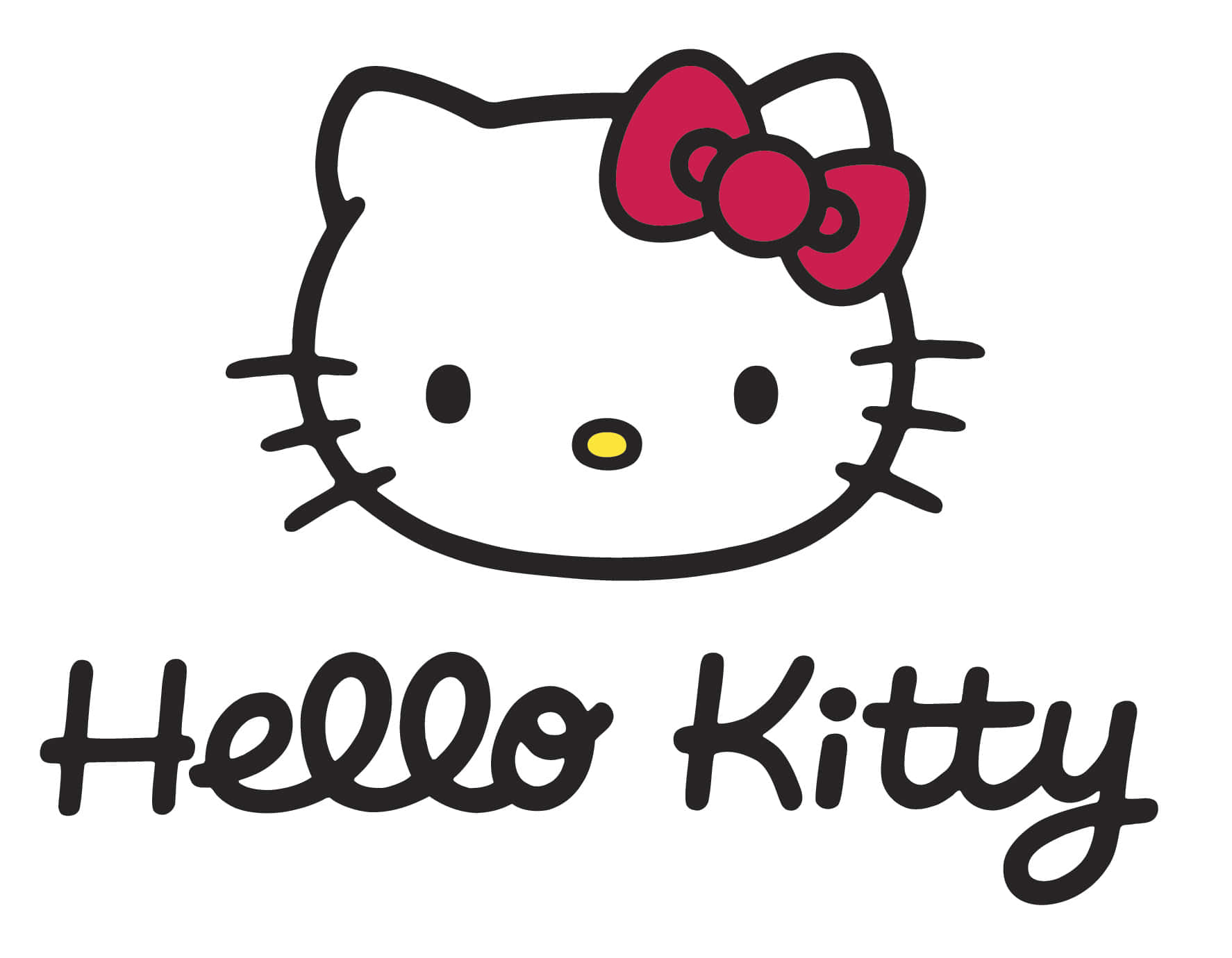Hello Kitty -logo punaisella rusetilla Taustakuvat