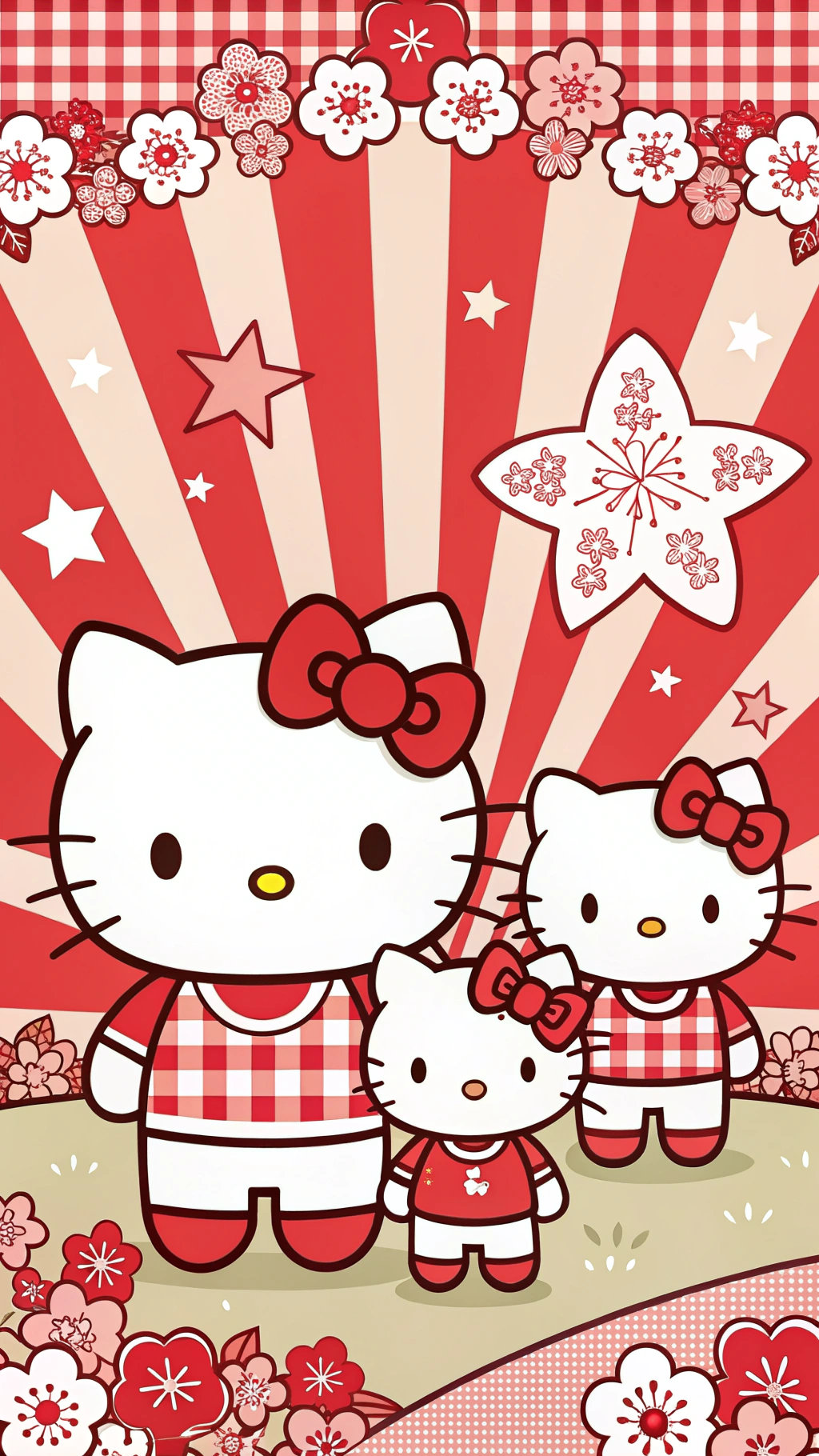 Hello Kitty -perheen RÄJÄHTÄVÄ tyyli Taustakuvat