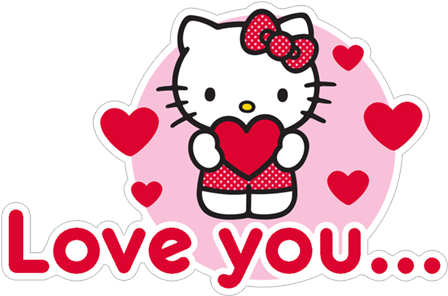 Hello Kitty Rakastan Sinua -grafiikka Taustakuvat