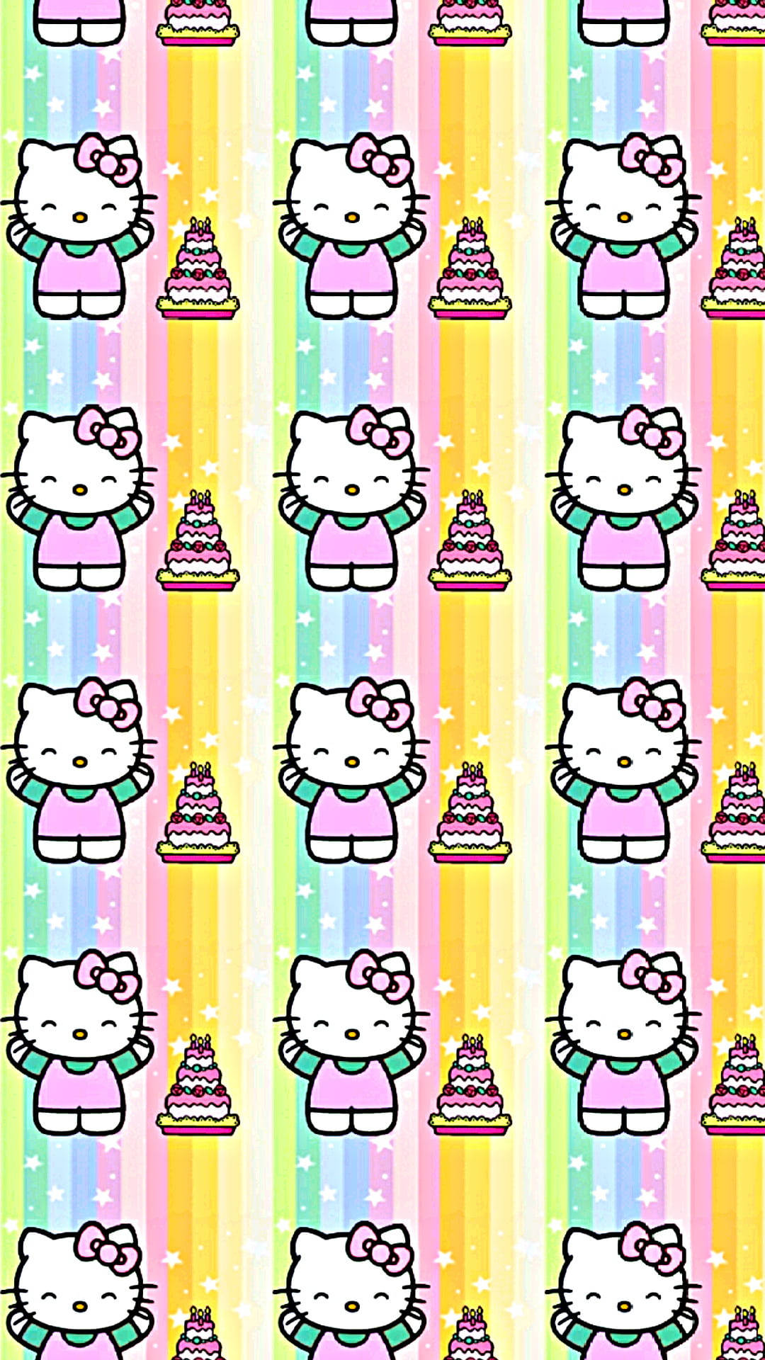 Hello Kitty suloisissa pastelliväreissä Taustakuvat