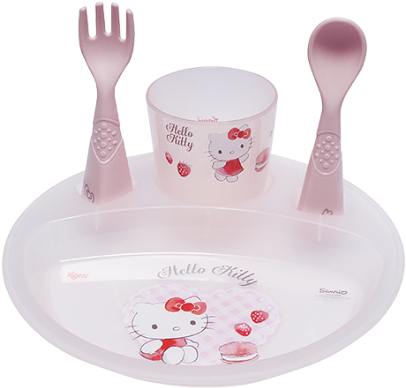 Hello Kitty vauvan astiasarja Taustakuvat