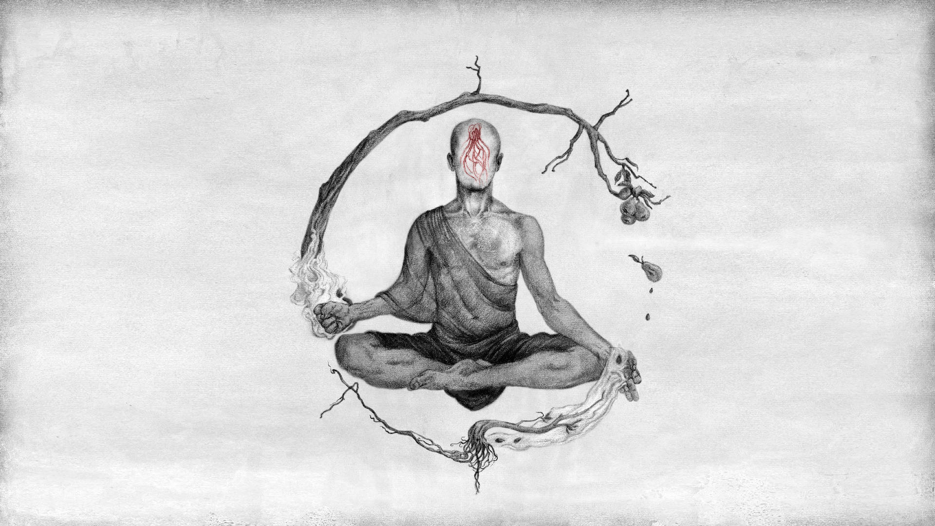 Hengellinen estetiikka meditoiva munkki Taustakuvat