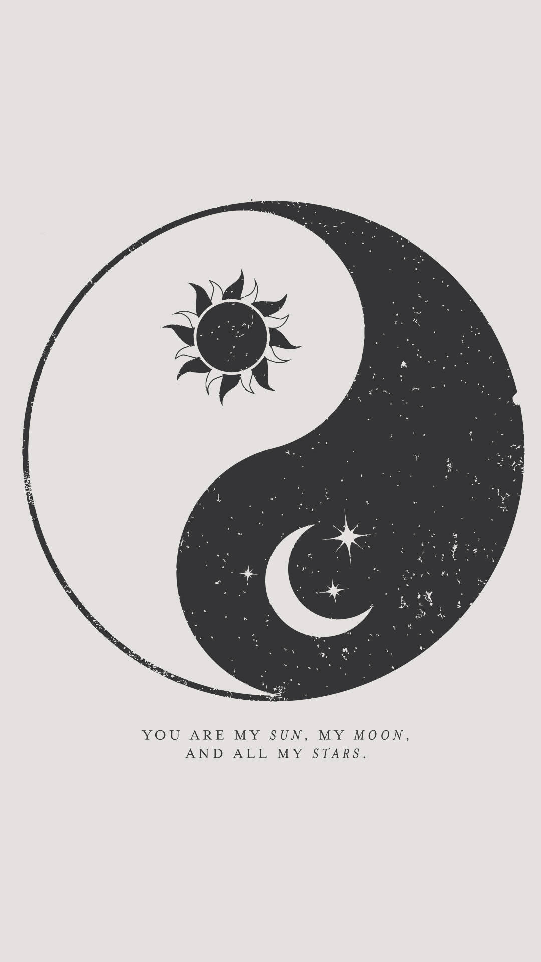 Henkinen estetiikka aurinko-kuu yin yang Taustakuvat
