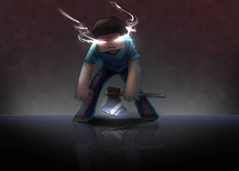 Herobrine hakku taide Taustakuvat