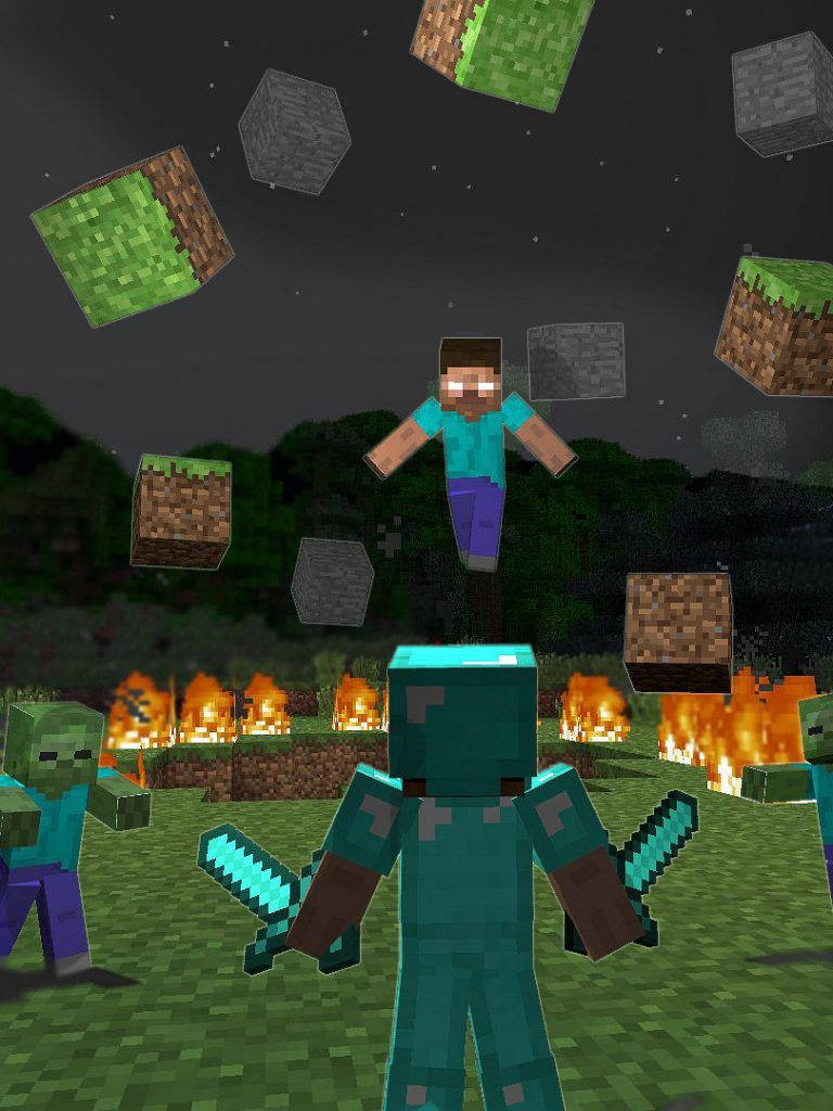 Herobrine vastaan Steve Taustakuvat
