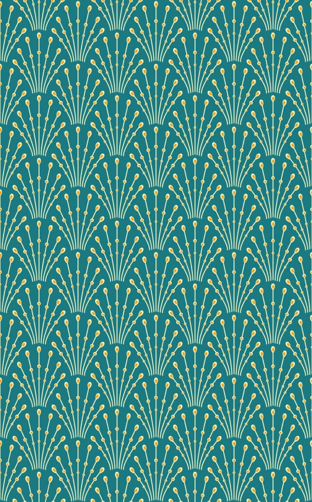 Hienostunut Art Deco iPhone kultaisella viimeistelyllä Taustakuvat