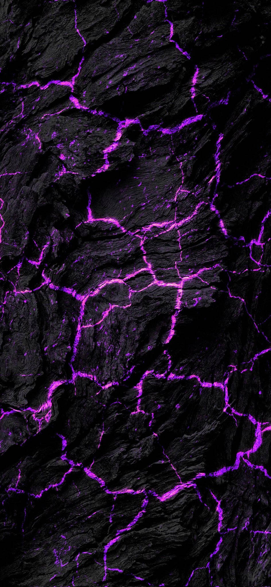Hiilimustat halkeamat neonvioletti iPhone Taustakuvat