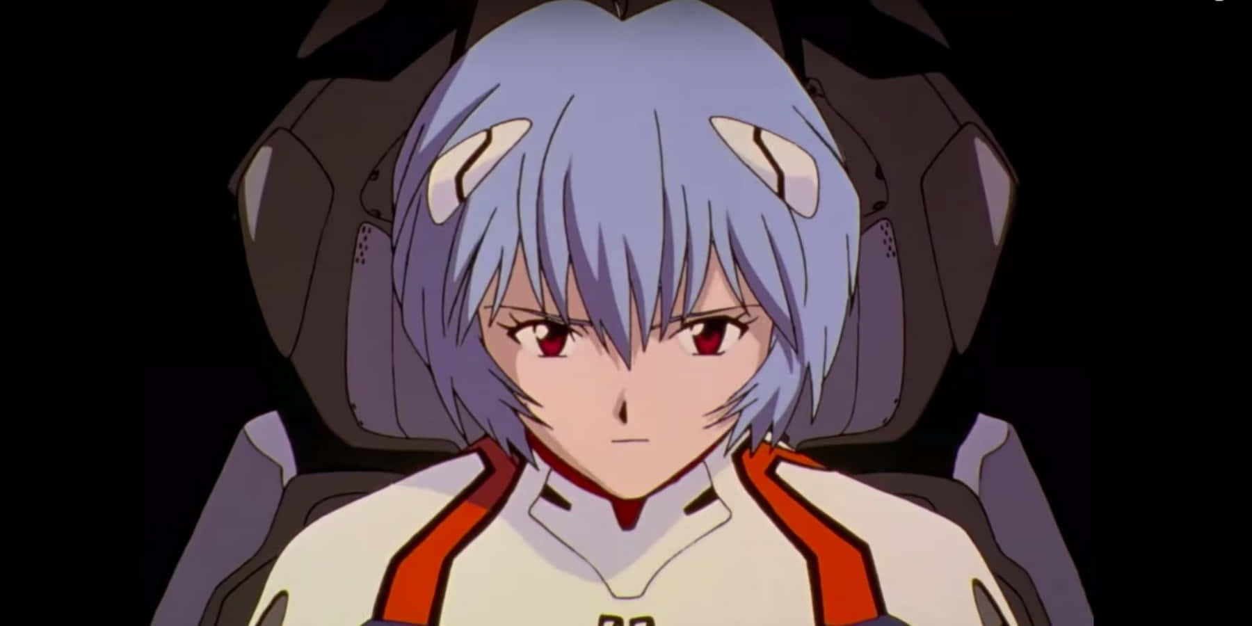 Hiljainen hetki Shinjin ja Eva-01:n välillä Neon Genesis Evangelionissa. Taustakuvat
