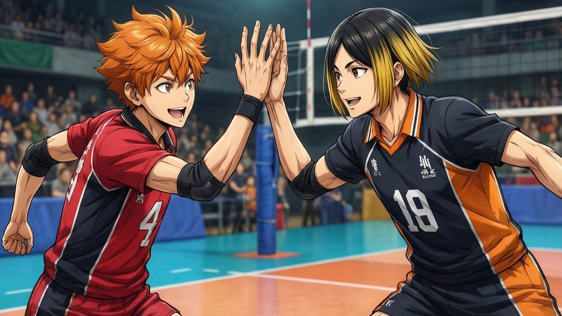 Hinata ja Kageyama yläfemma Taustakuvat