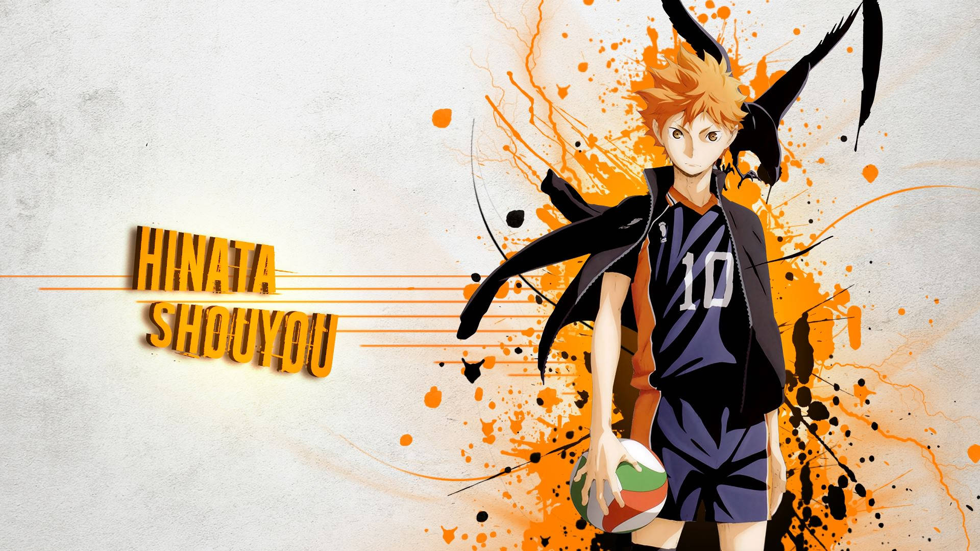 Hinata Shouyou Haikyuu Oranssi Estetiikka Taustakuvat