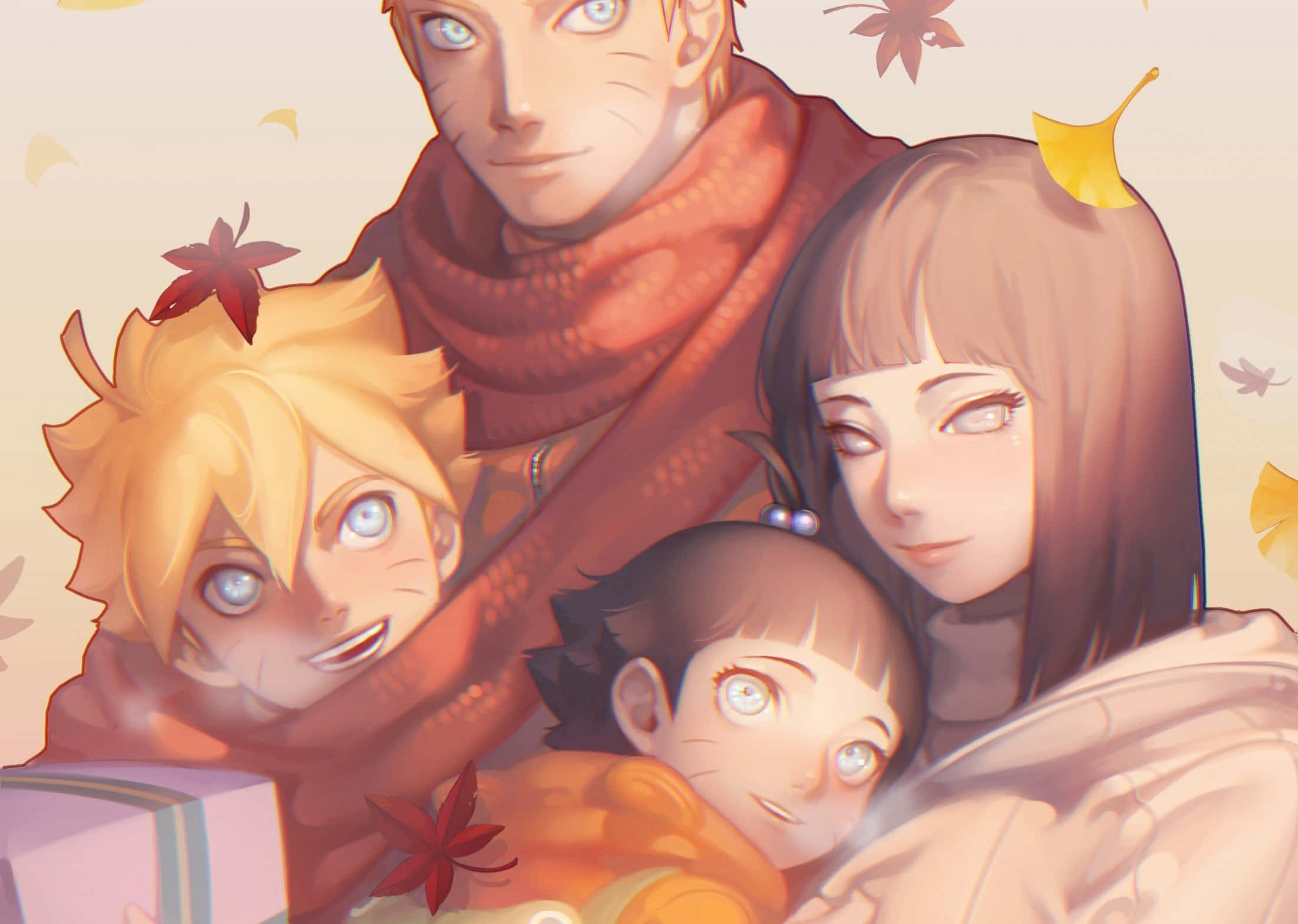 Hinata Uzumaki syksyn lehdissä Taustakuvat