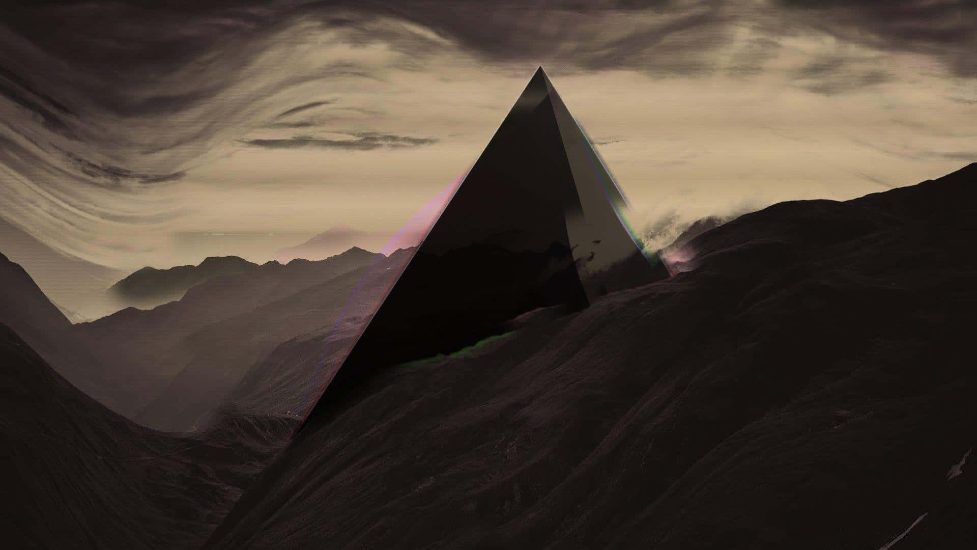 Hipster-pyramidit työpöydälle Taustakuvat