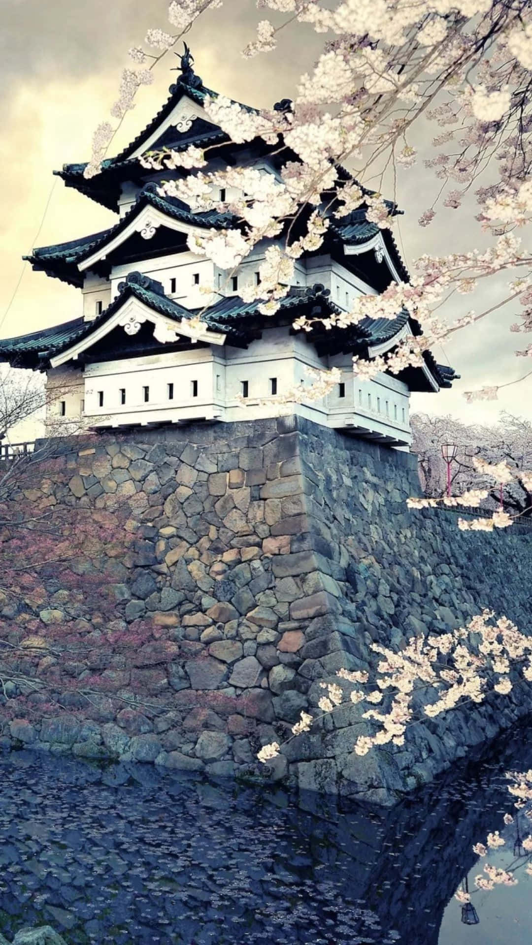 Hirosakin linna japanilainen iPhone Taustakuvat