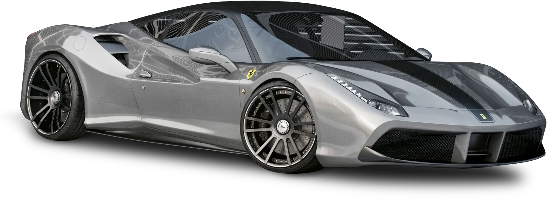 Hopeinen Ferrari-urheiluauto Taustakuvat