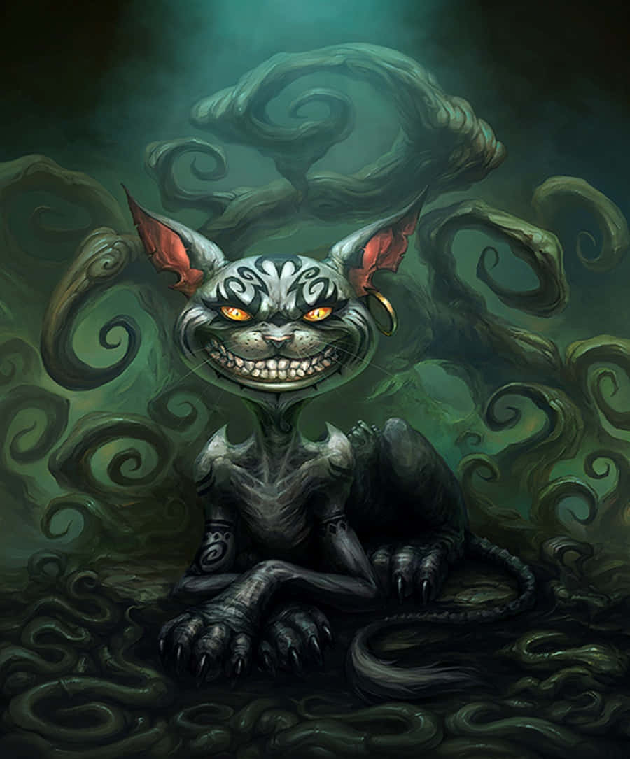 Houkutteleva virnistys - Cheshire-kissa Taustakuvat