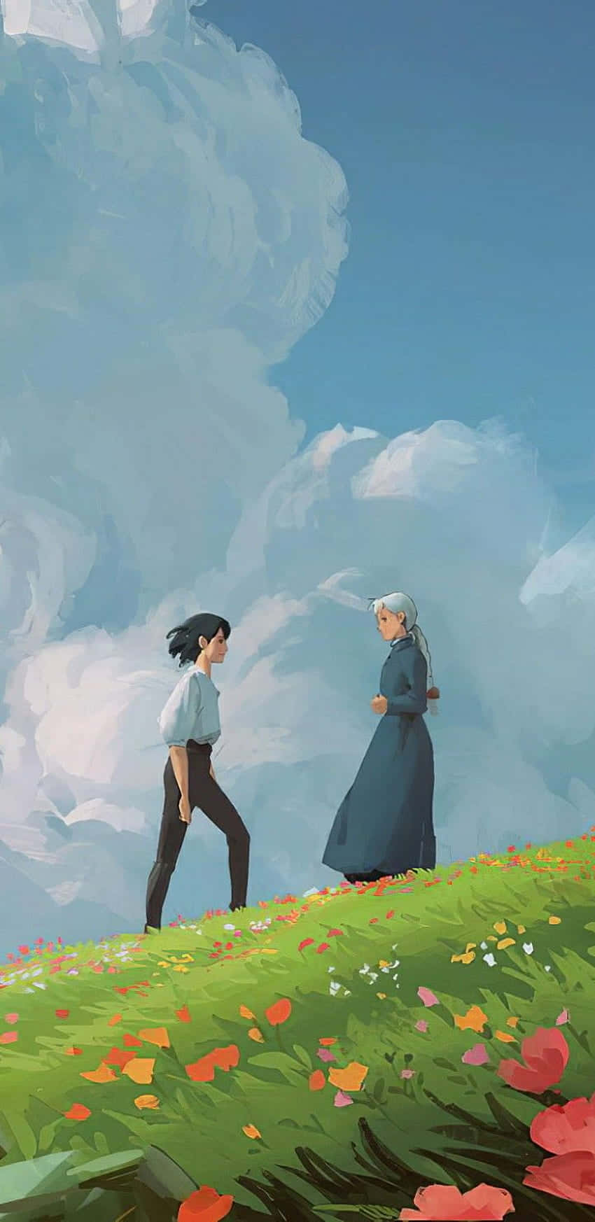 Howl ja Sophie Studio Ghibli Puhelin Taustakuvat
