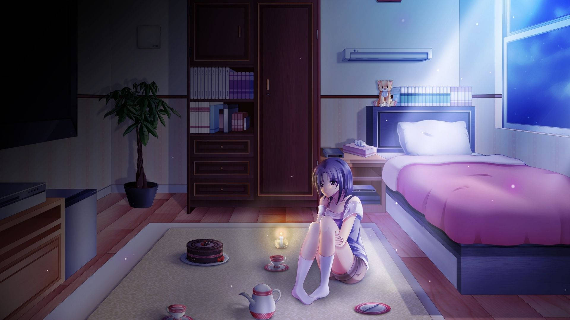 Huikaiseva animehuone Taustakuvat