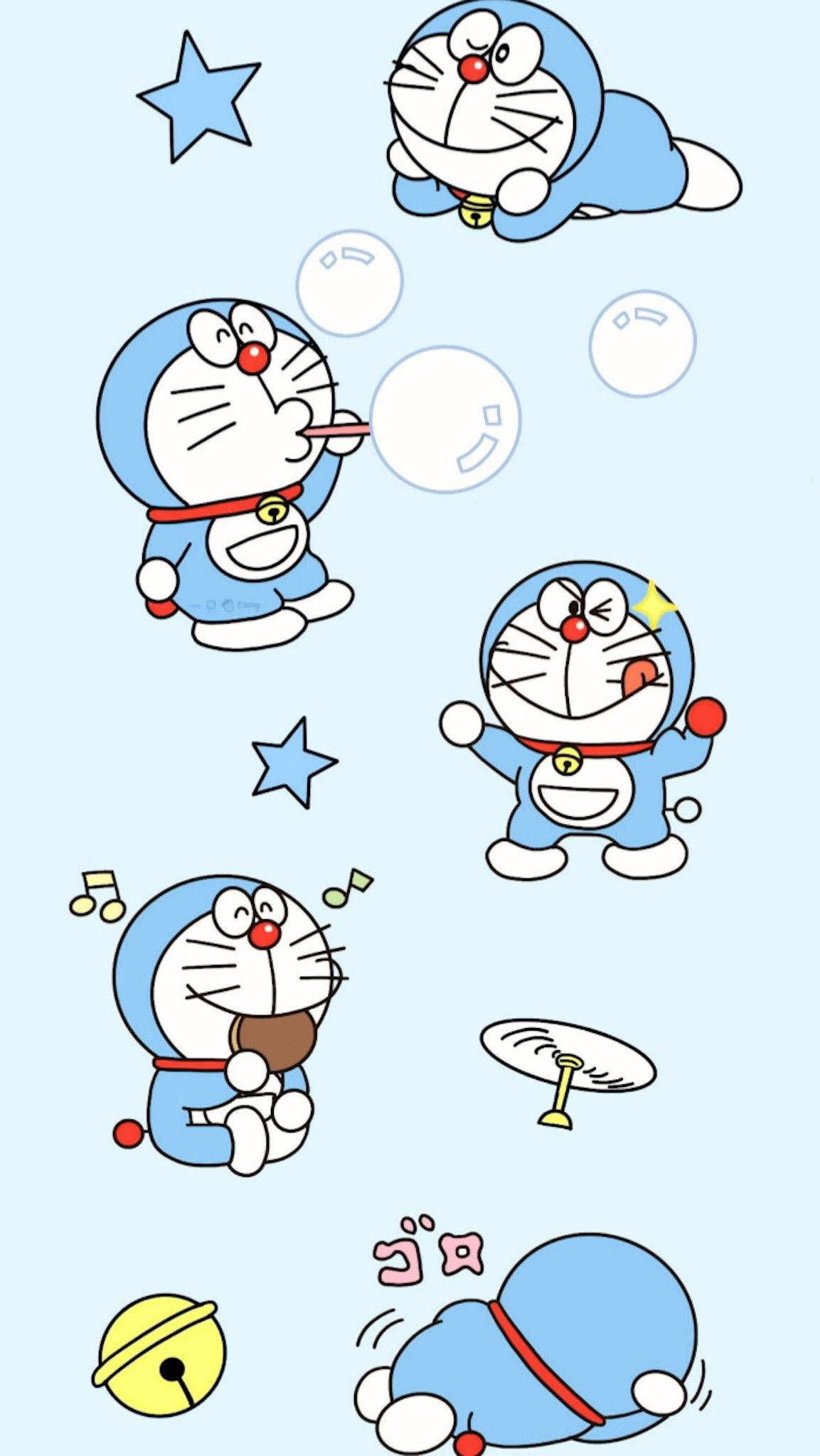 Hurmaava Doraemon iPhone digitaalitaide Taustakuvat