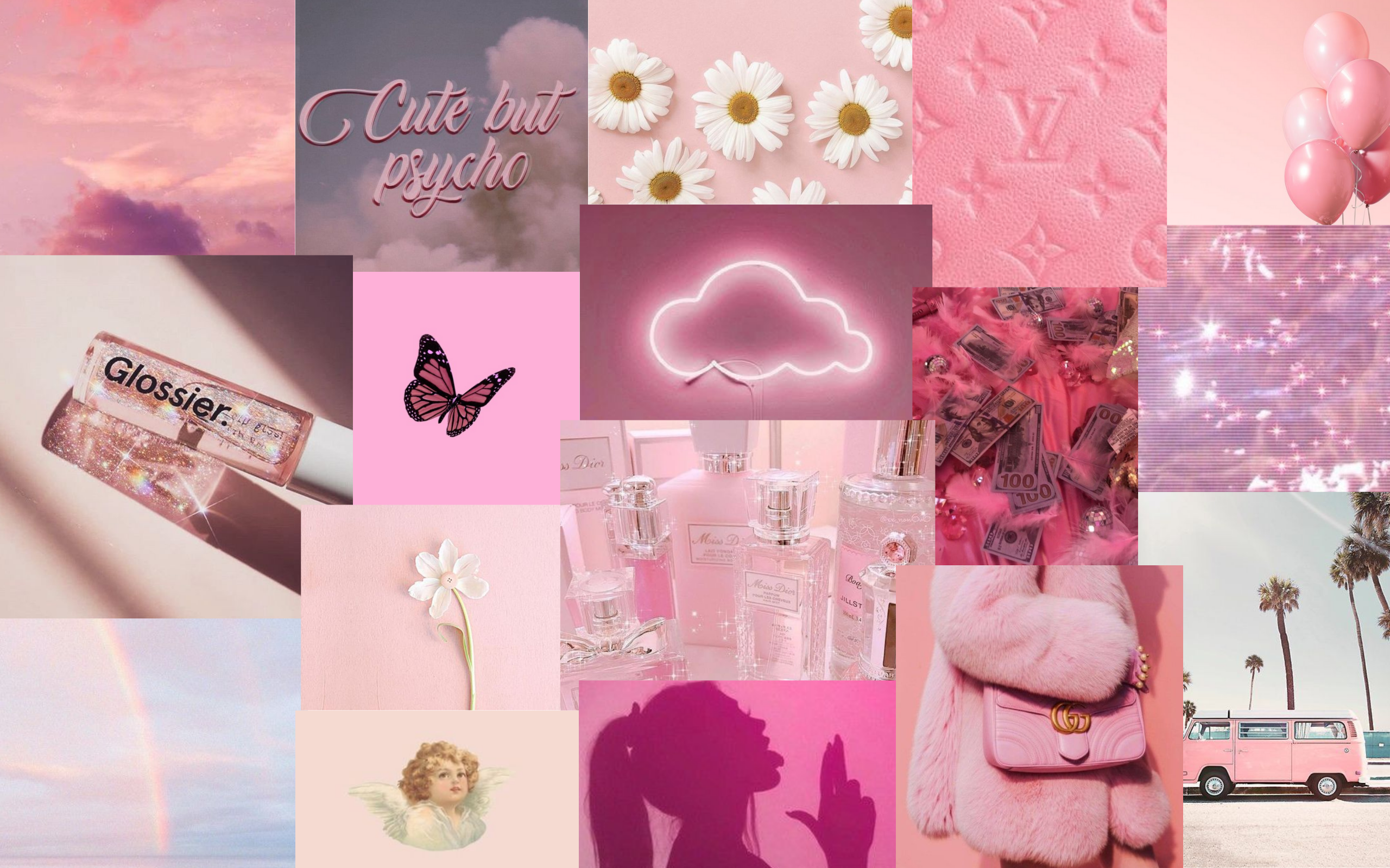 Hurmaava Kawaii Pink Universe Taustakuvat