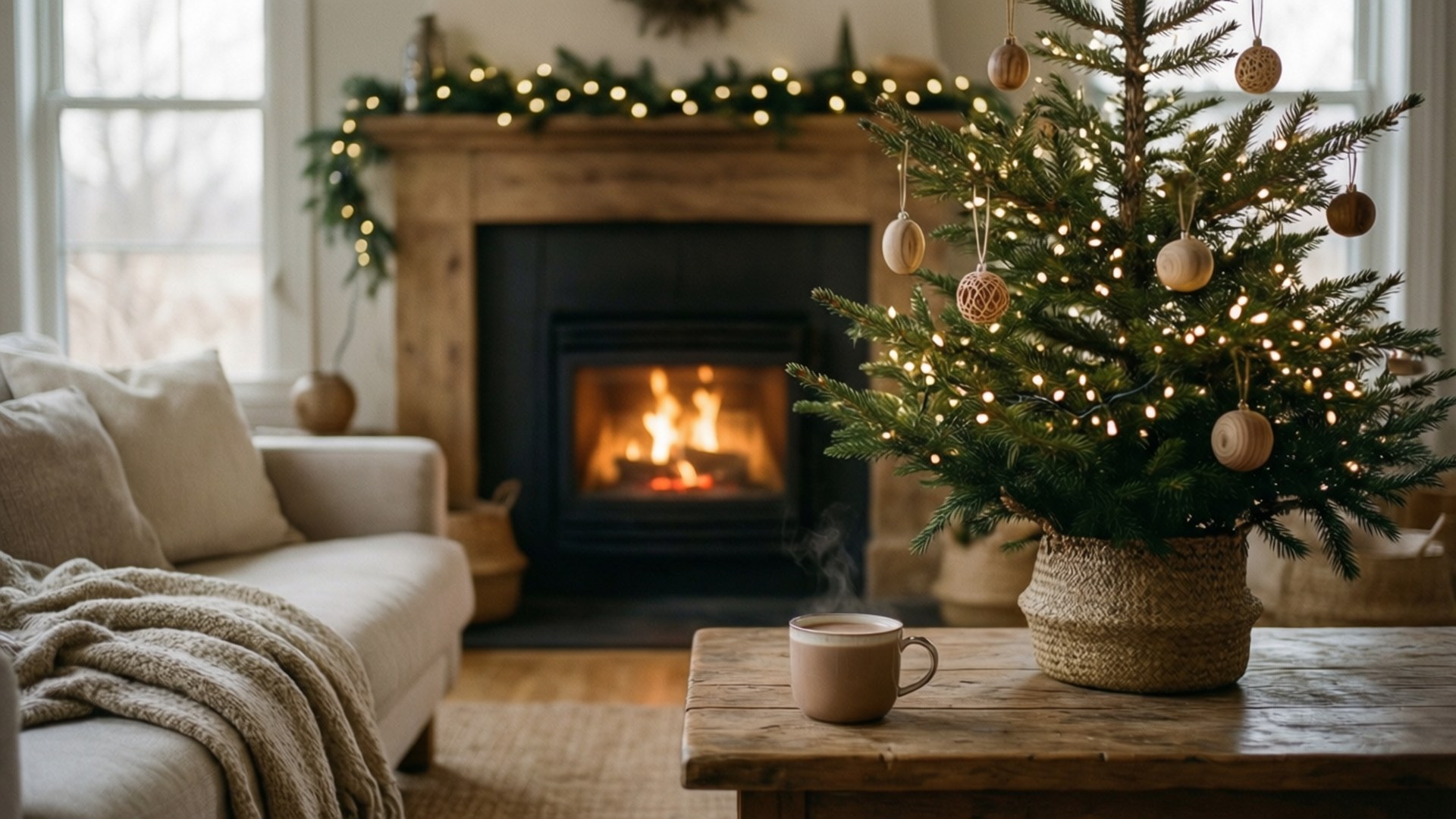 Hygge Joulu Olohuone Taustakuvat