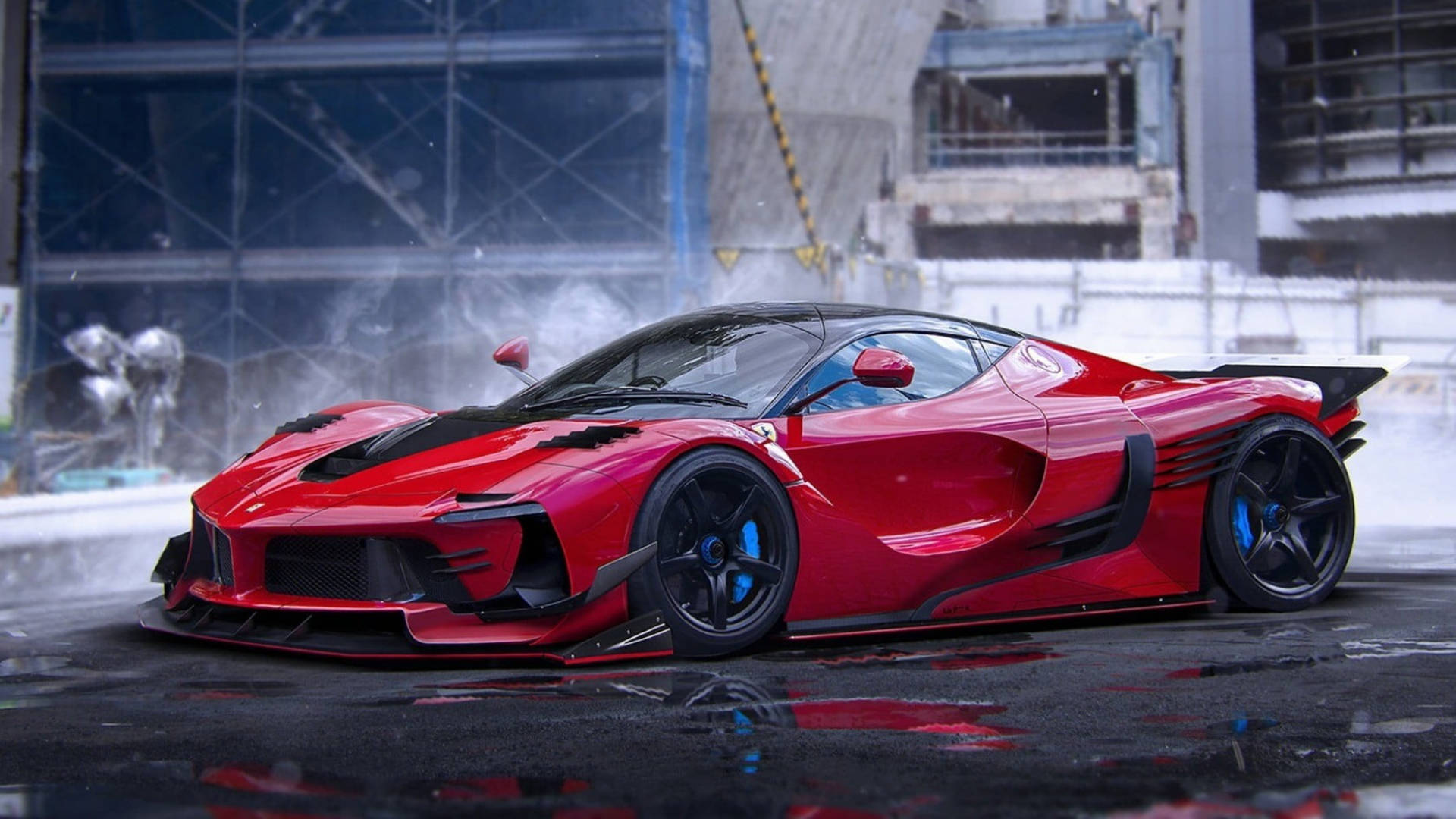 Hylätty rakennus Ferrari iPad Taustakuvat