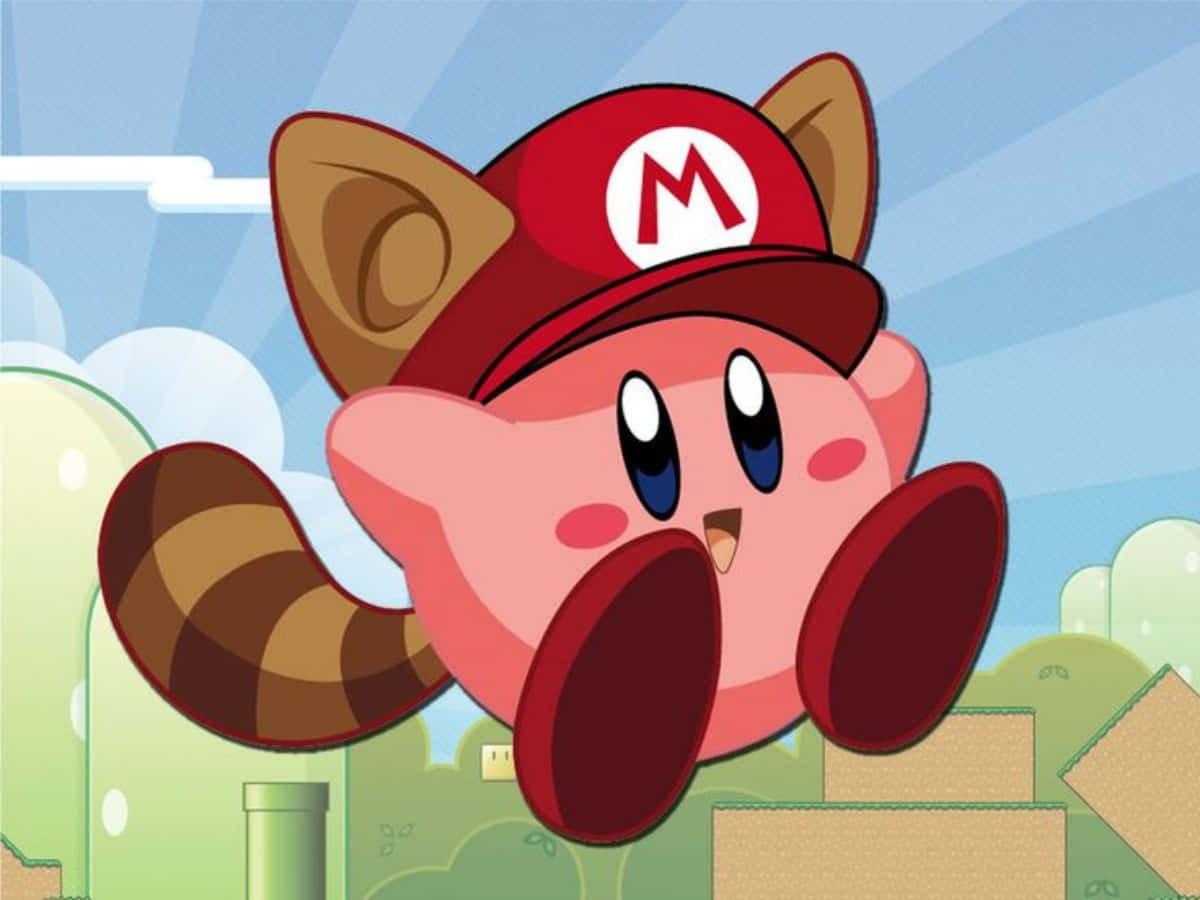 Hymyilevä Kirby vaaleanpunaisten sydämien verkossa Taustakuvat