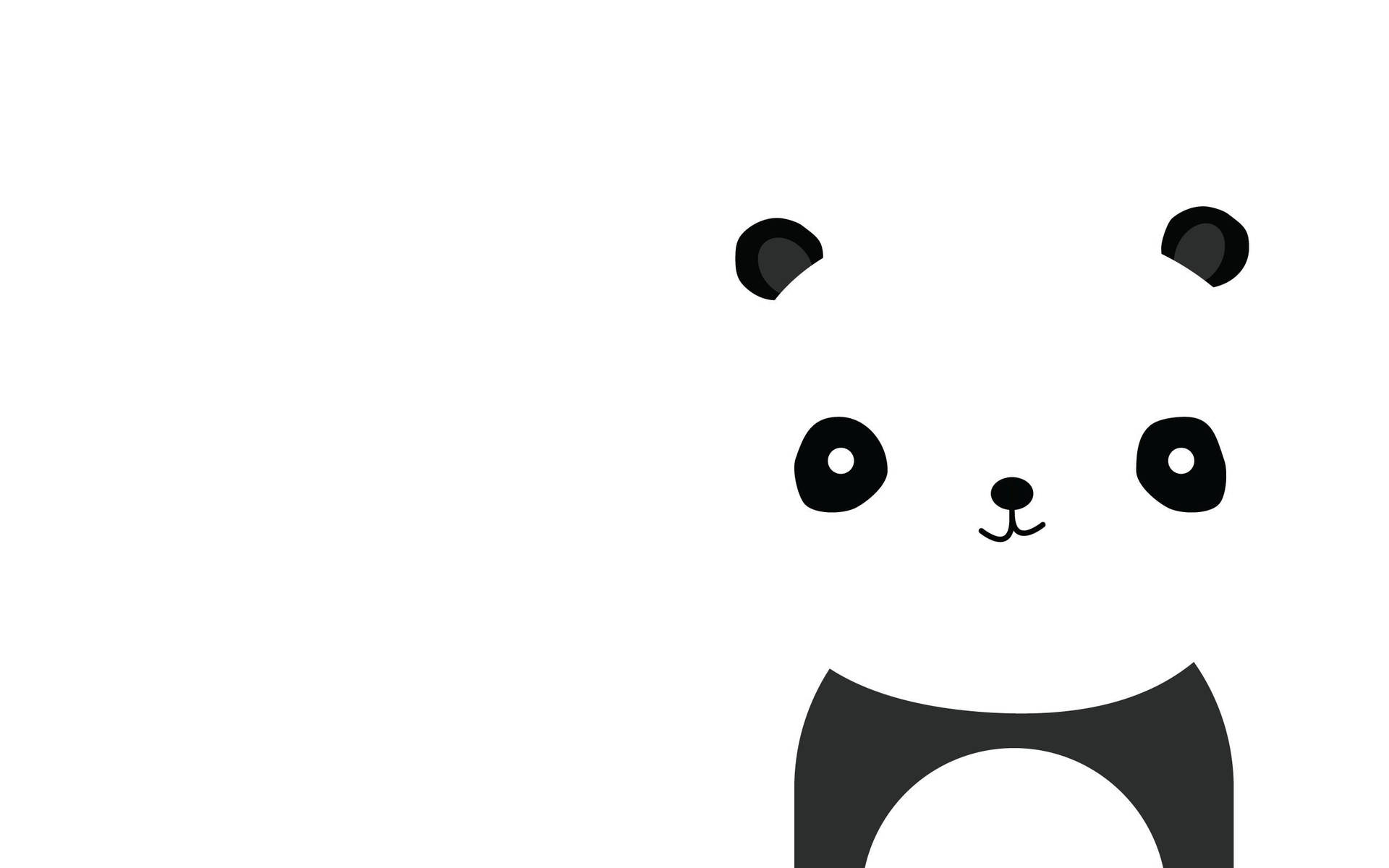 Hymyilevä viileänvalkoinen panda
