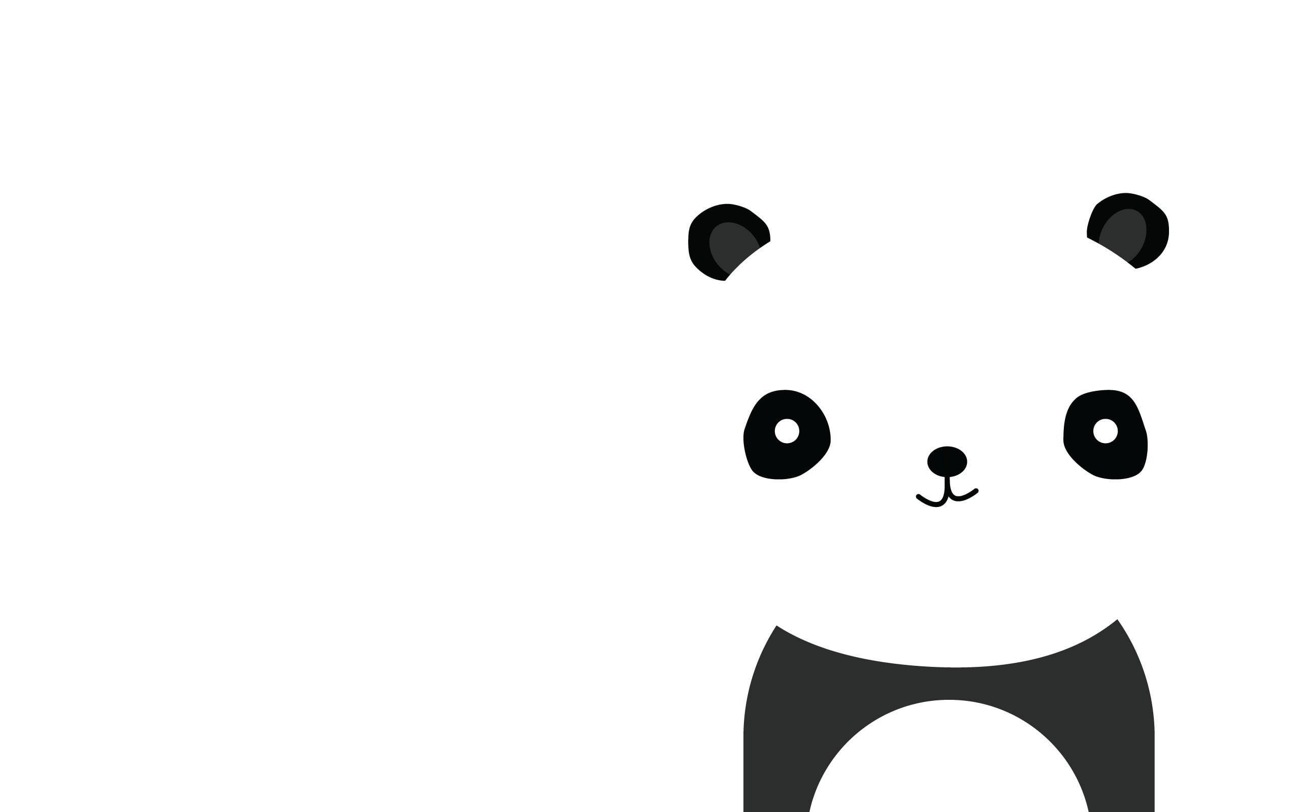 Hymyilevä viileänvalkoinen panda Taustakuvat