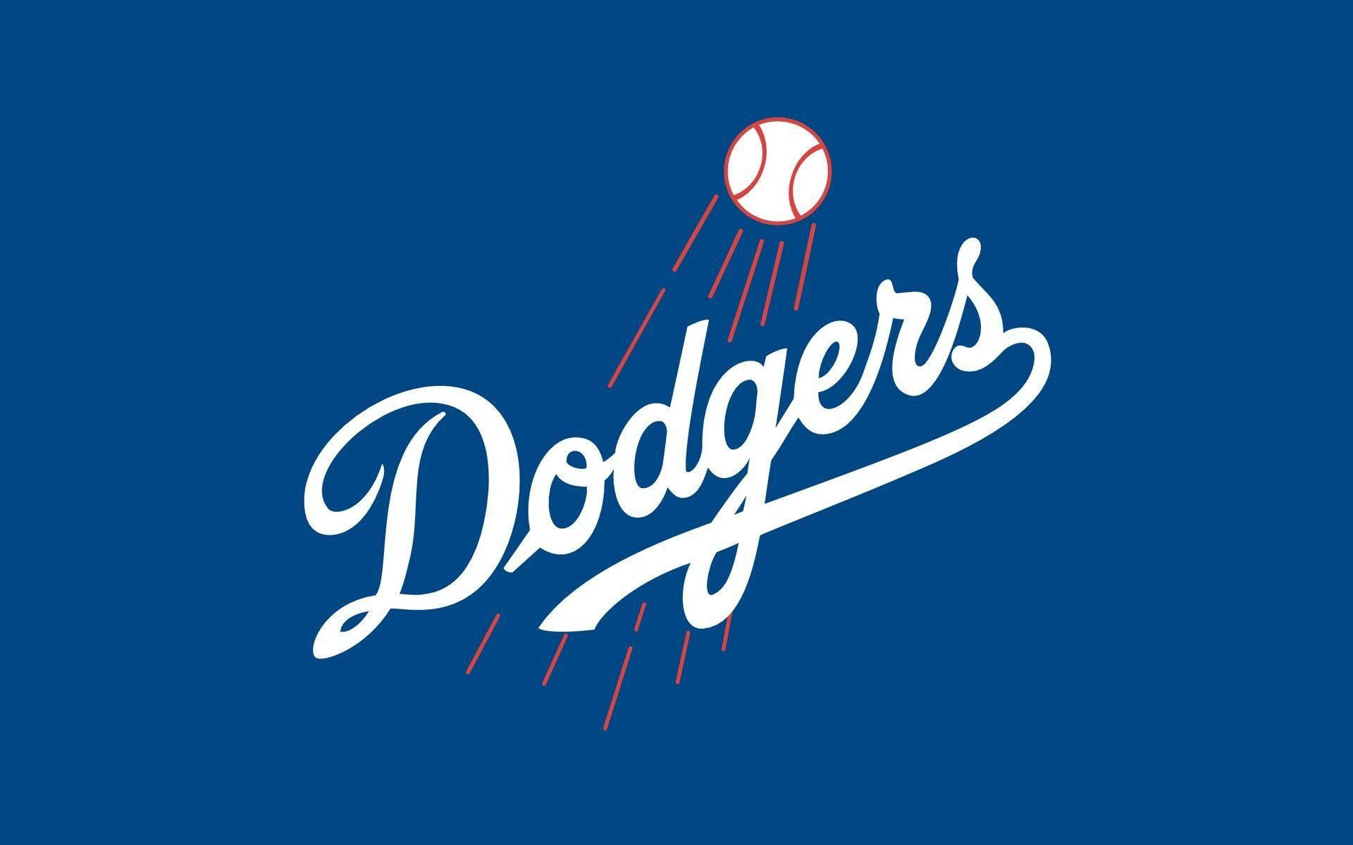 Hyvin perus sininen Dodgers-logo Taustakuvat