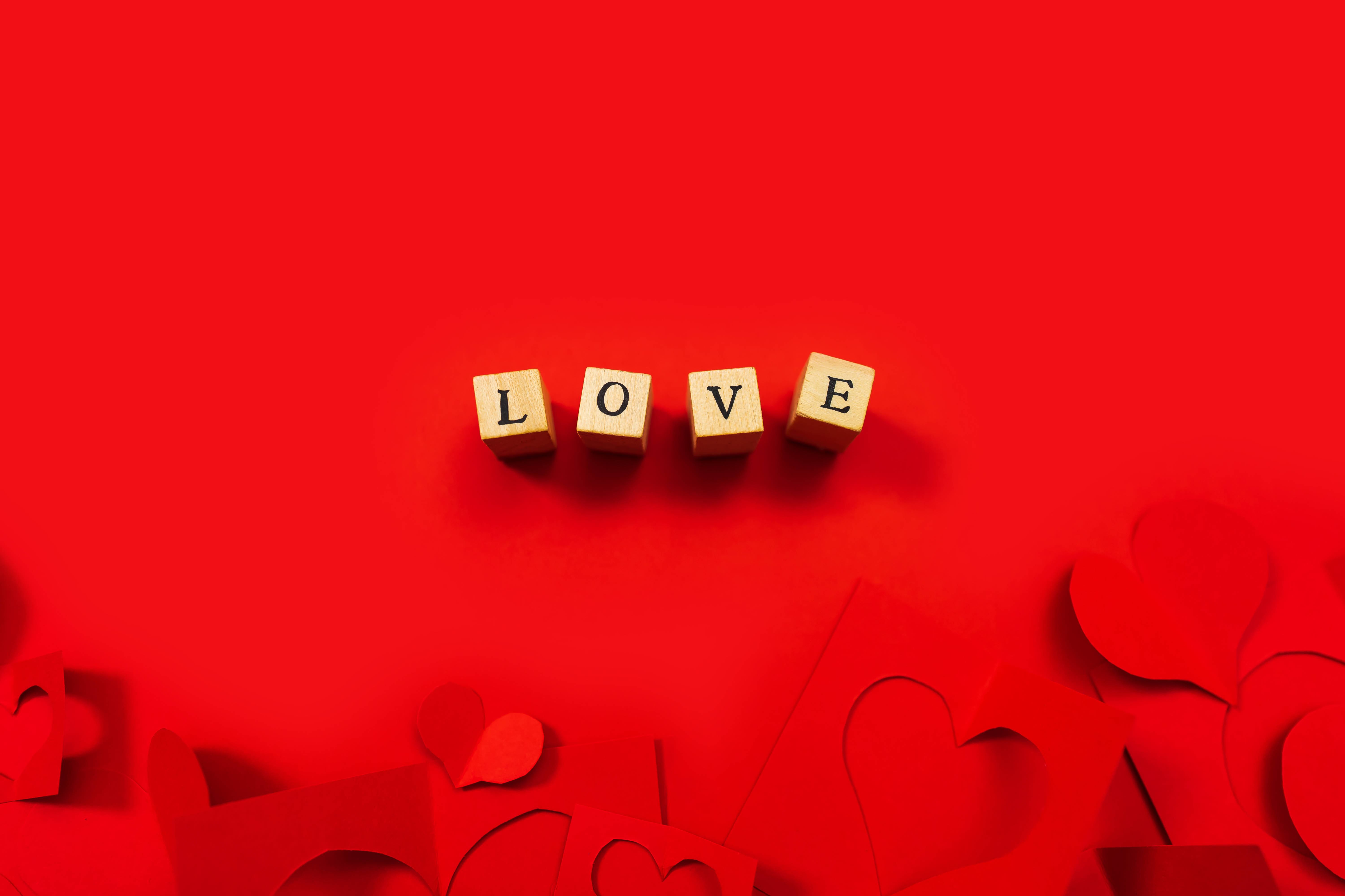 I Love You So Much - Puupalikat Punainen Taustakuvat