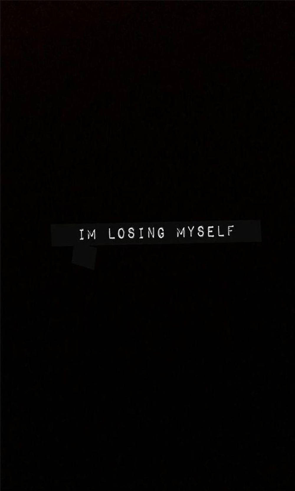 I'm Losing Myself Esteettiset Mustat Lainaukset Taustakuvat