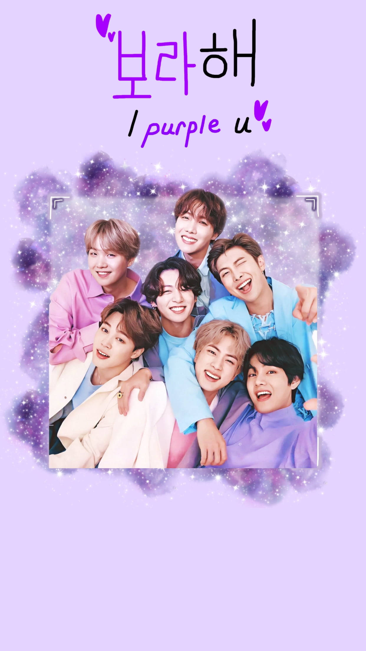 I Purple You Hymyilevällä BTS:llä Taustakuvat