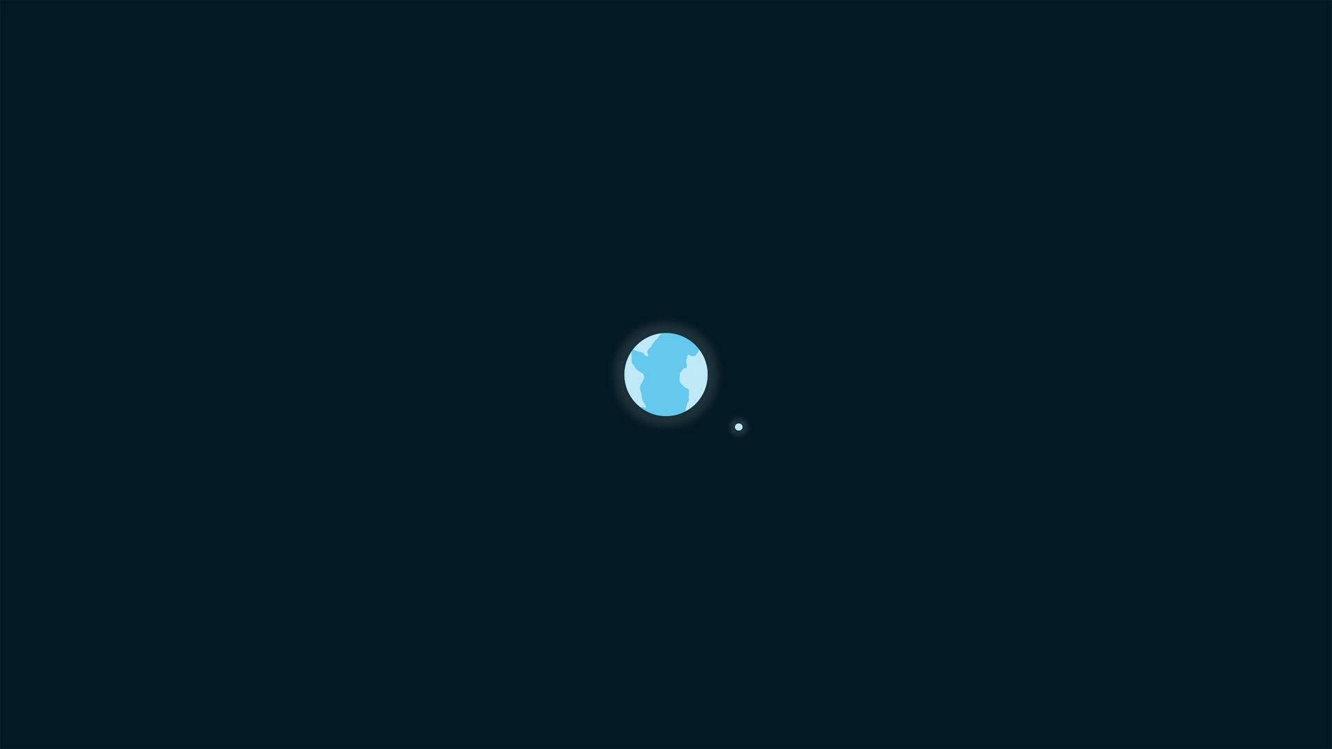 Minimalistinen maa ja kuu -taustakuva