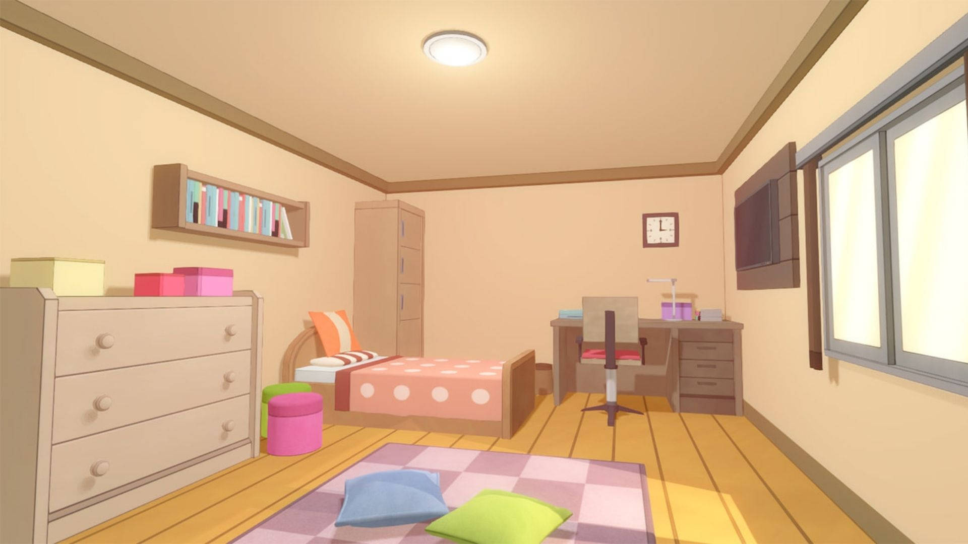 Ihana animehuone Taustakuvat