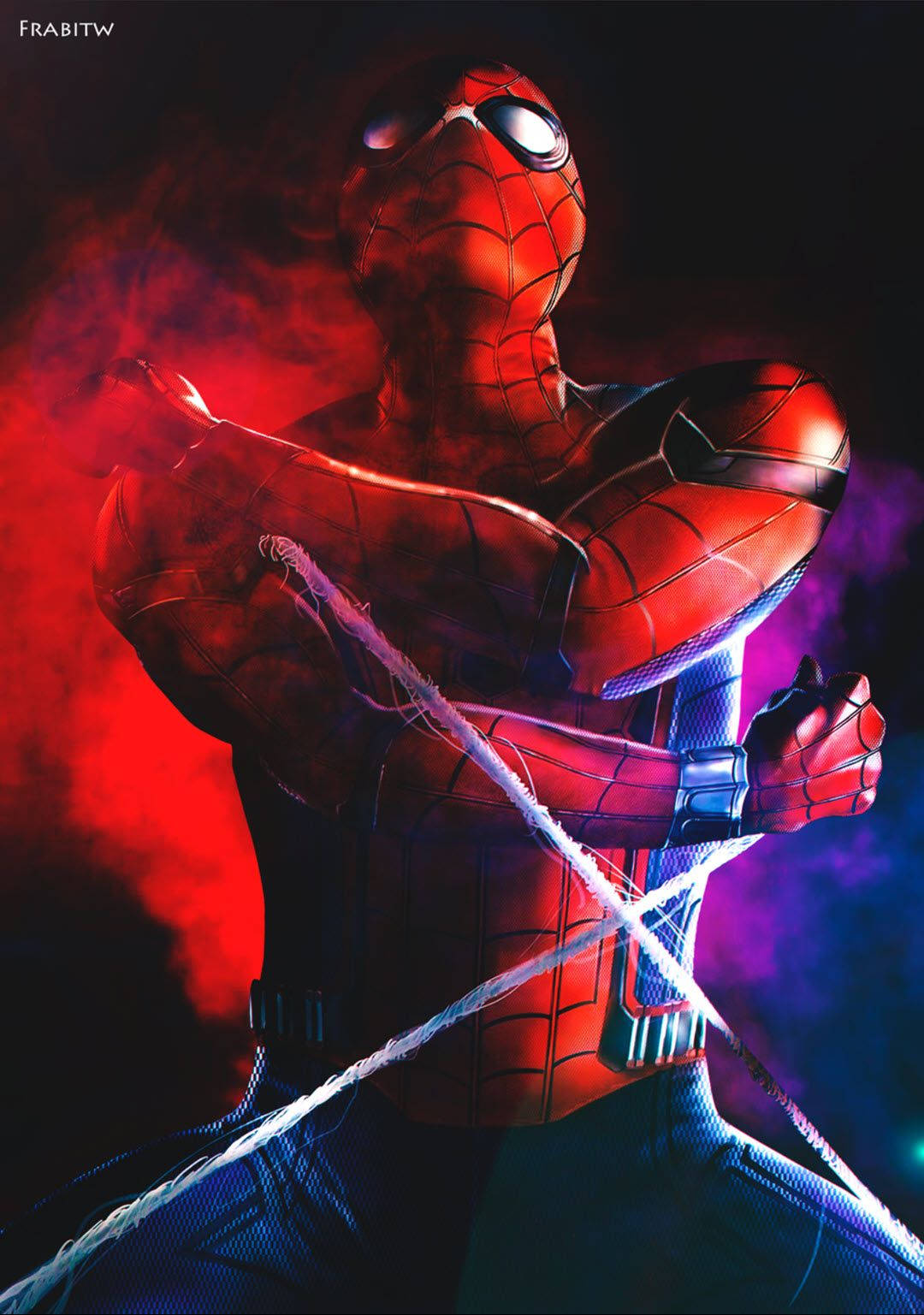 Spiderman esteettinen digitaalinen taide -taustakuva