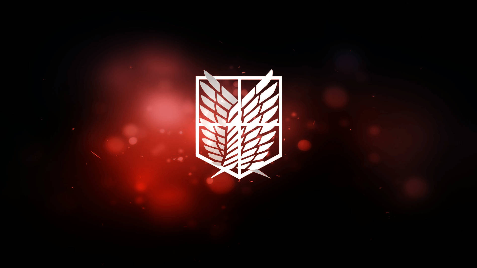Attack on Titan -vapauden siivet -fanitaidetaustakuva.