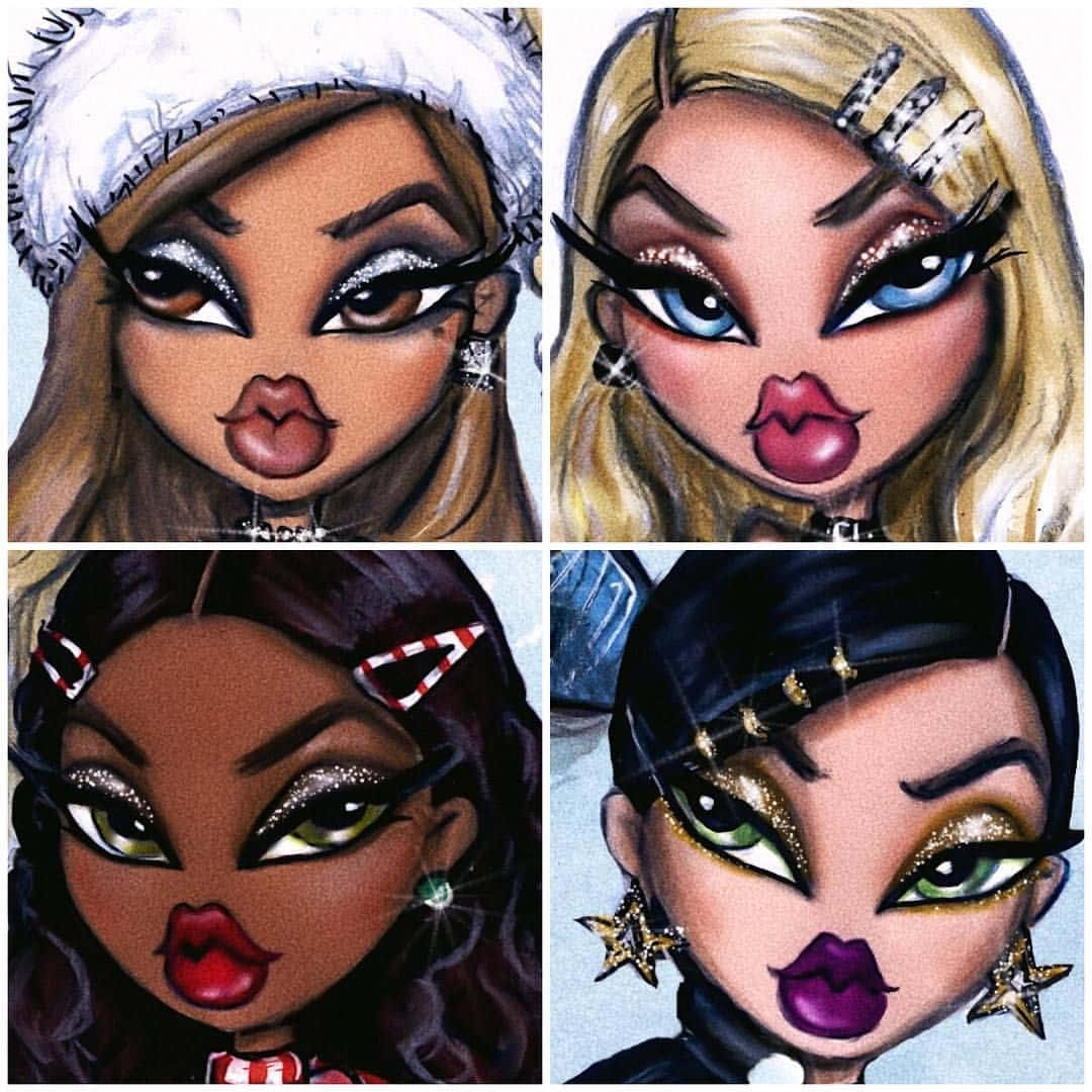 Ikoniset neljä esteettistä Bratz-nukkea Taustakuvat