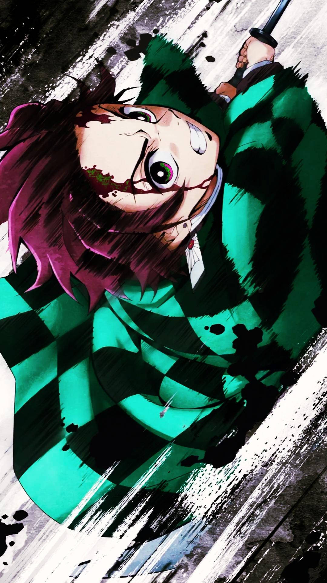 Illustraatio Demon Slayer Puhelin Tanjiro Taustakuvat