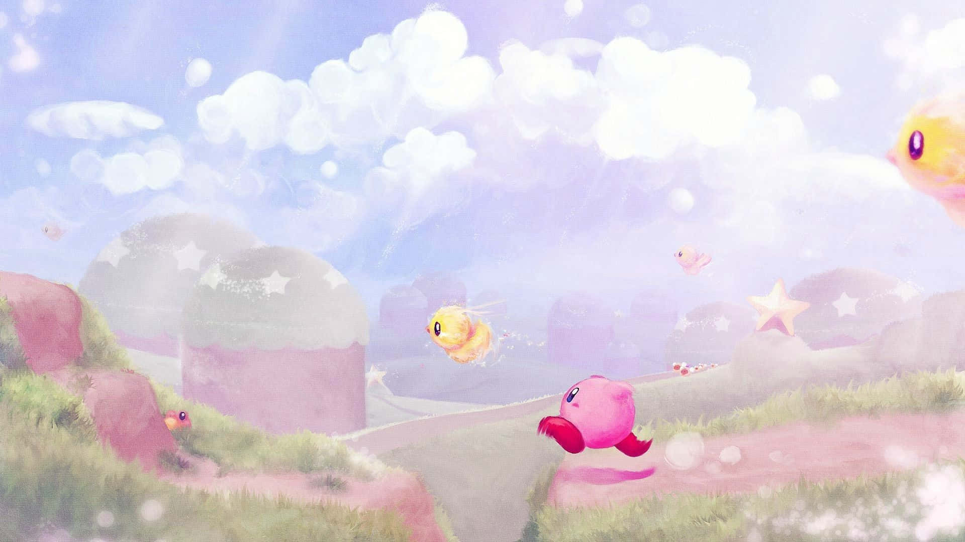 Iloa elämään: Kirby auttaa pelaajia seikkailuilla! Taustakuvat
