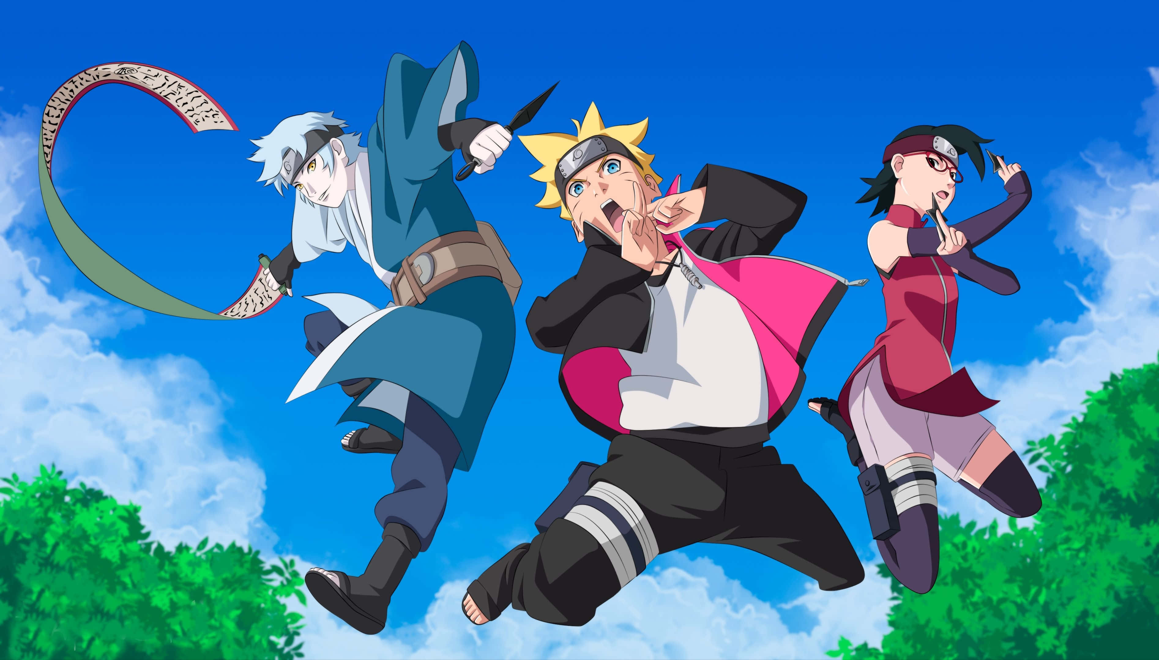Iloinen Boruto-hahmokuva Taustakuvat