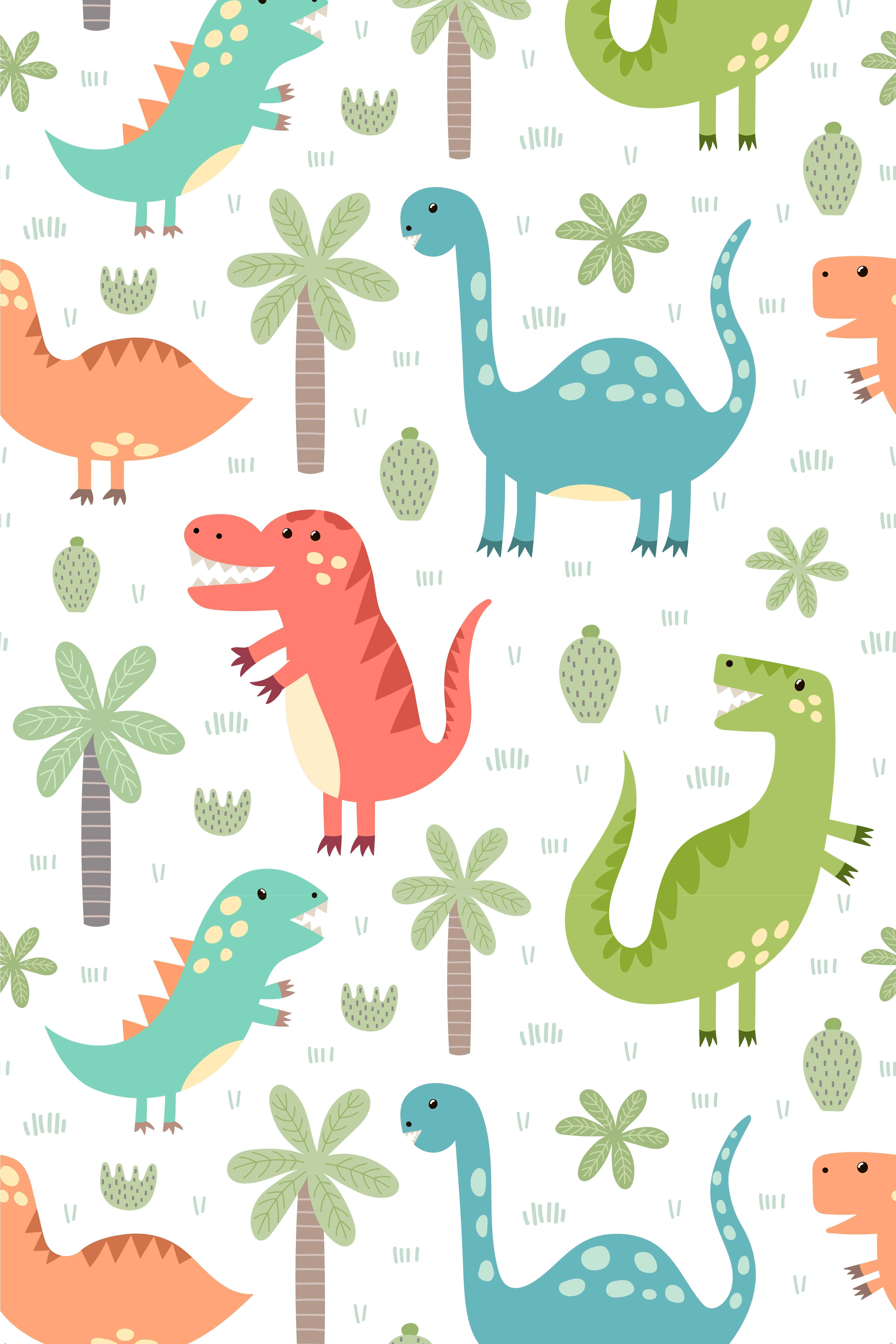 Iloinen dinosaurusten juhla viidakossa Taustakuvat