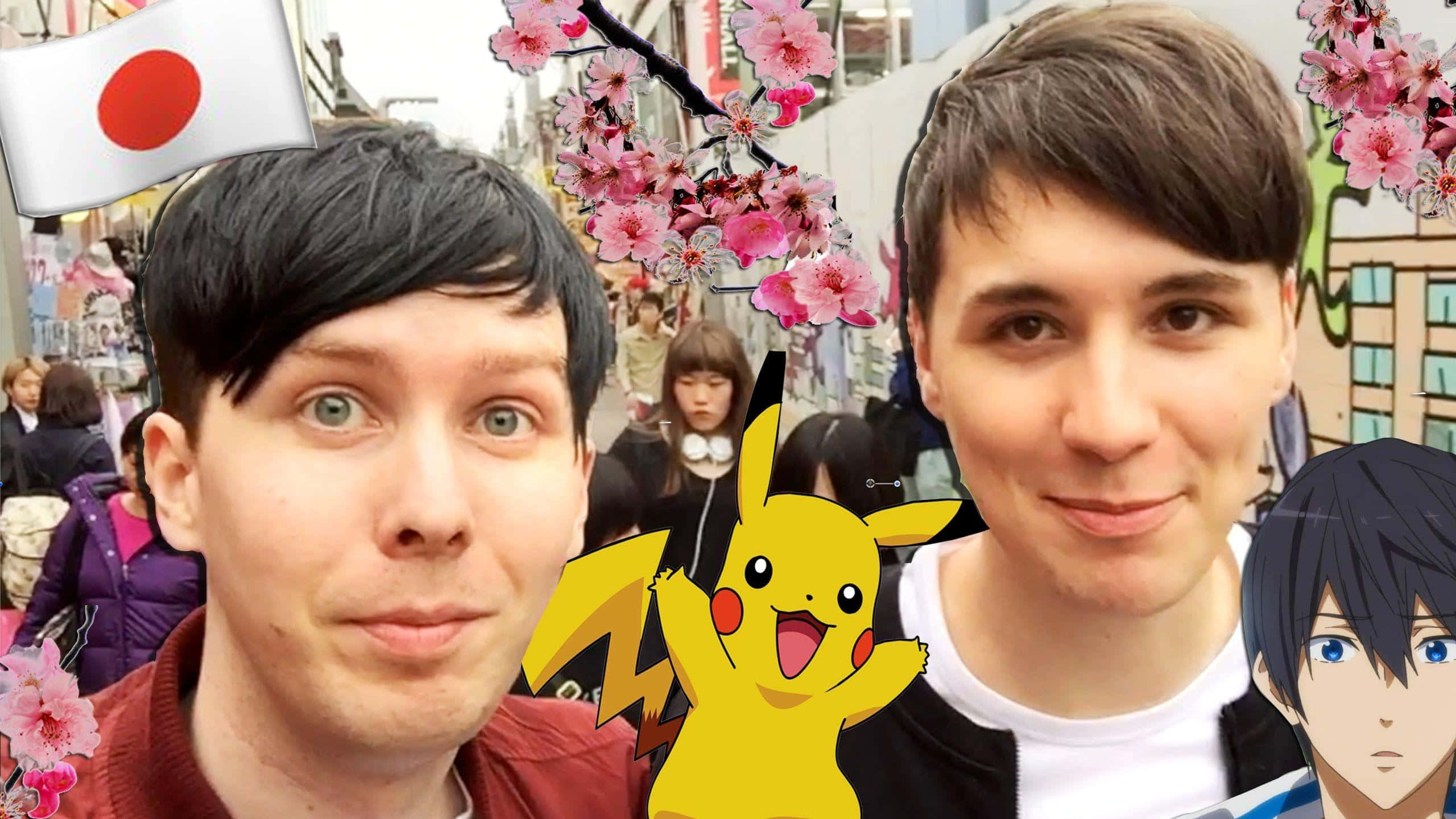 Iloinen ja hauska kaksikko Dan ja Phil luovat jännittävää sisältöä hymyillen! Taustakuvat
