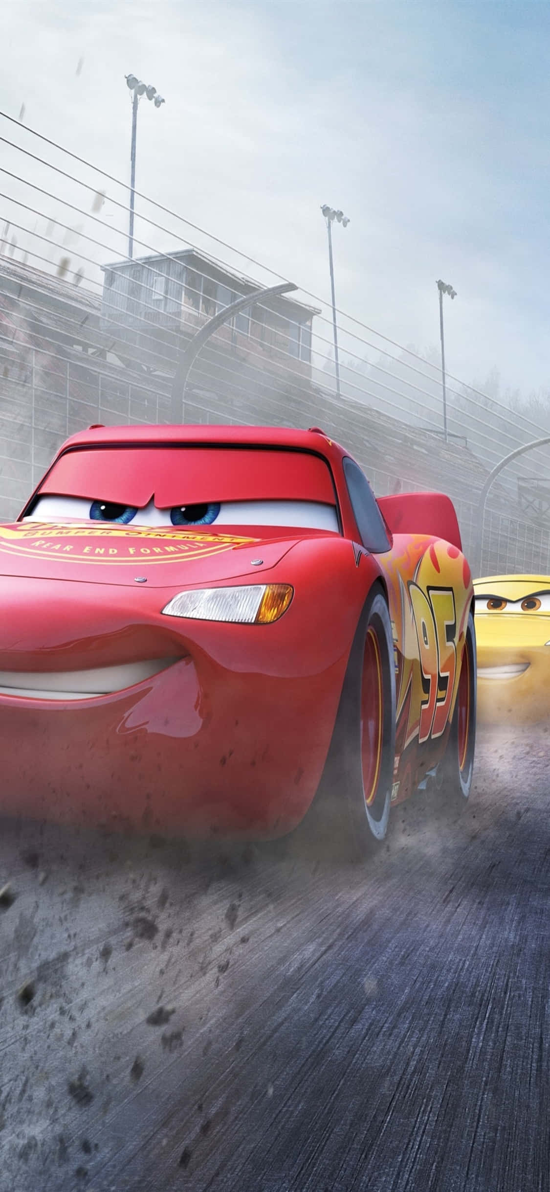 Iloinen Racing McQueen iPhone X Autot Taustakuva Taustakuvat