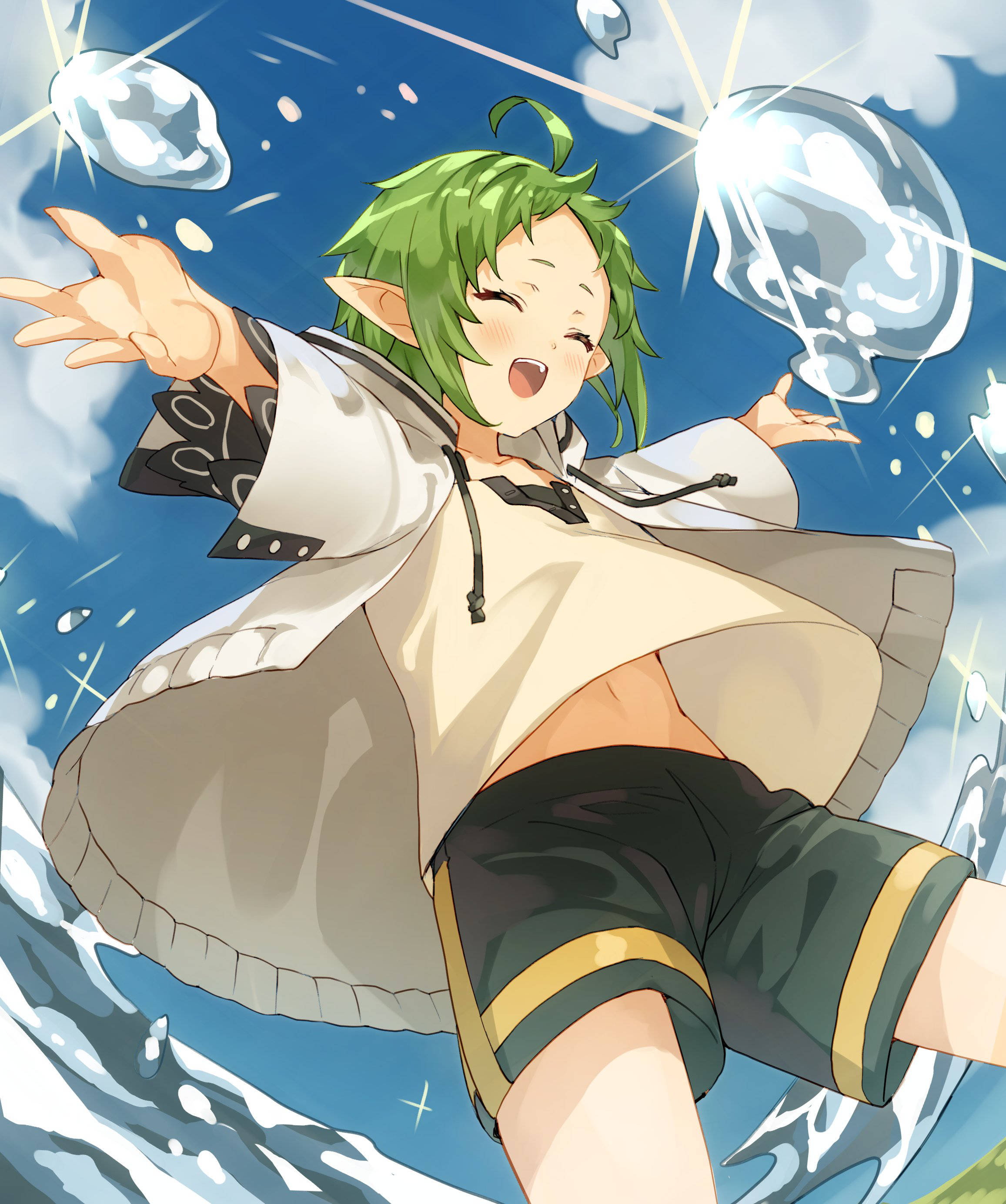 Iloinen Sylphiette Mushoku Tensei Taustakuvat