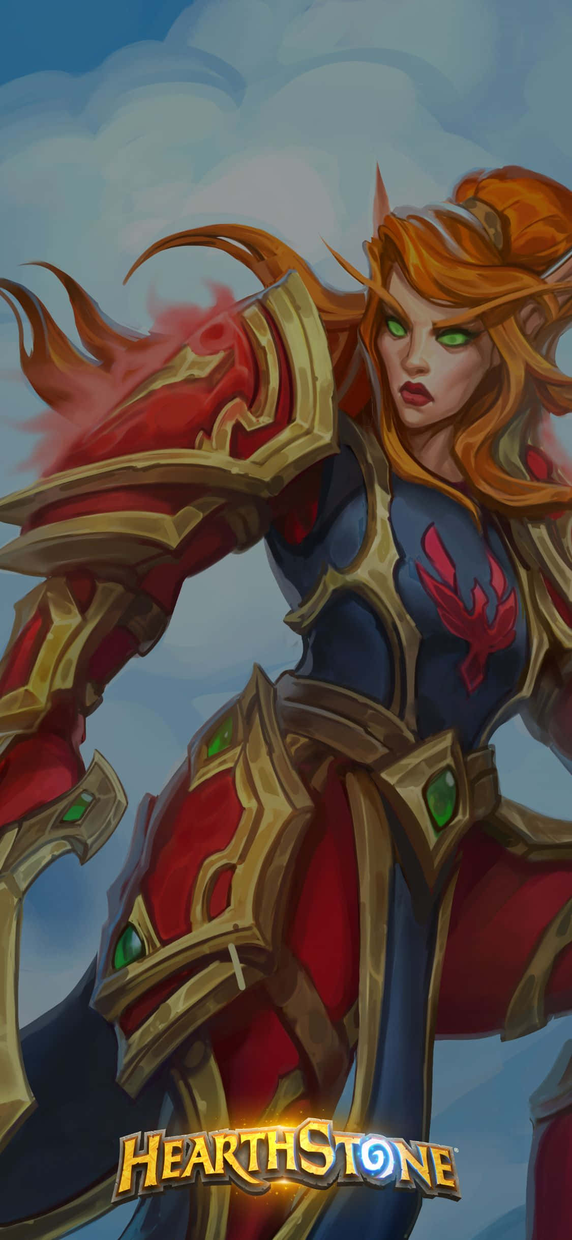 Hearthstone-taideteos iPhone XS -näytöllä Taustakuvat