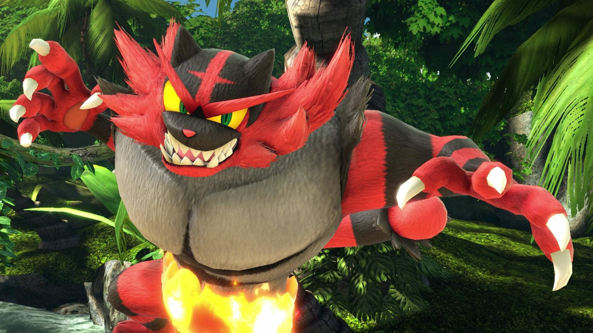Incineroar vihreällä taustalla Taustakuvat