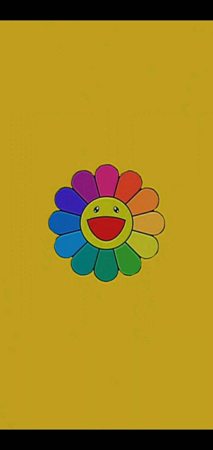 Indie Kid -estetiikan hymyilevä kukka Taustakuvat