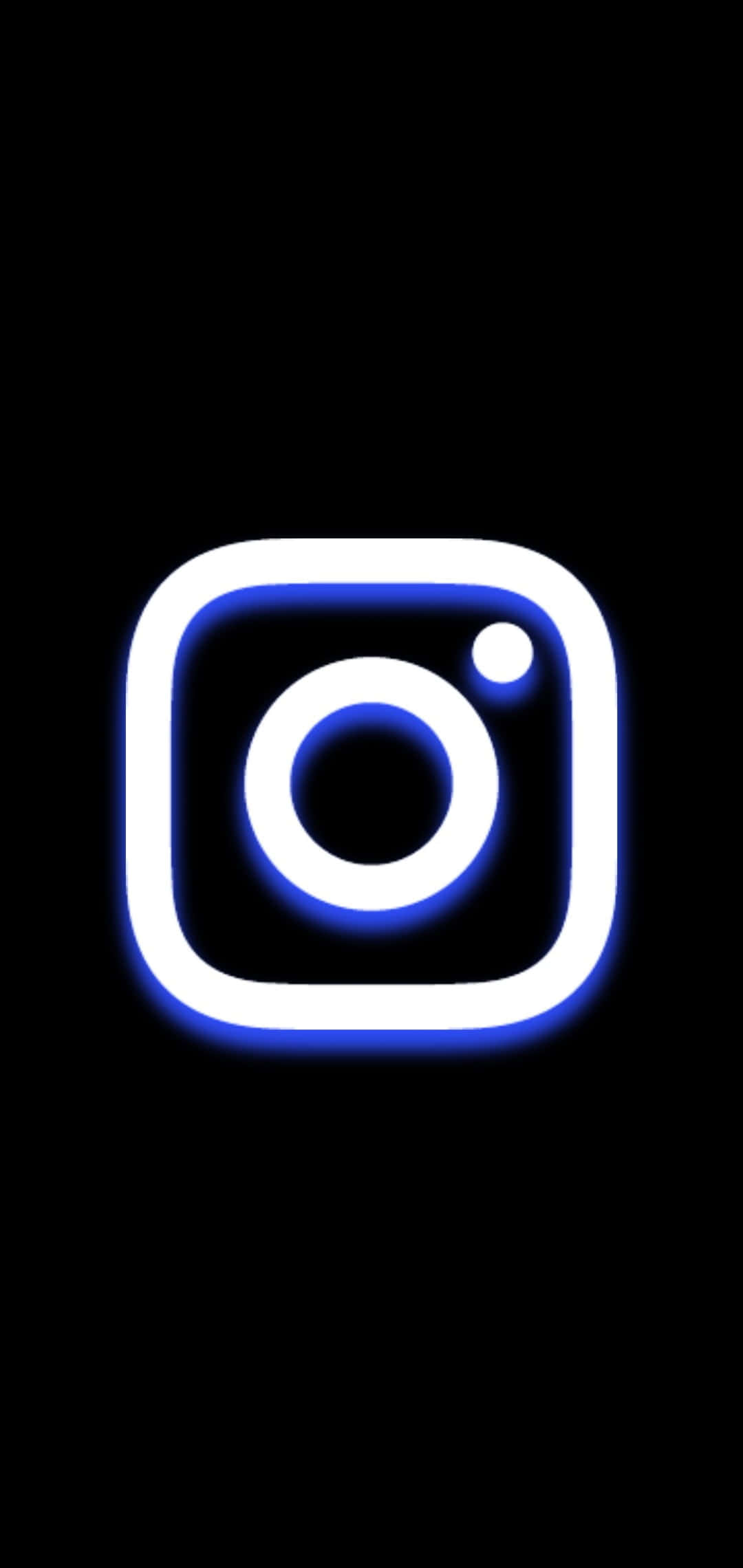 Instagram valkoinen ja sininen logo musta tausta Taustakuvat