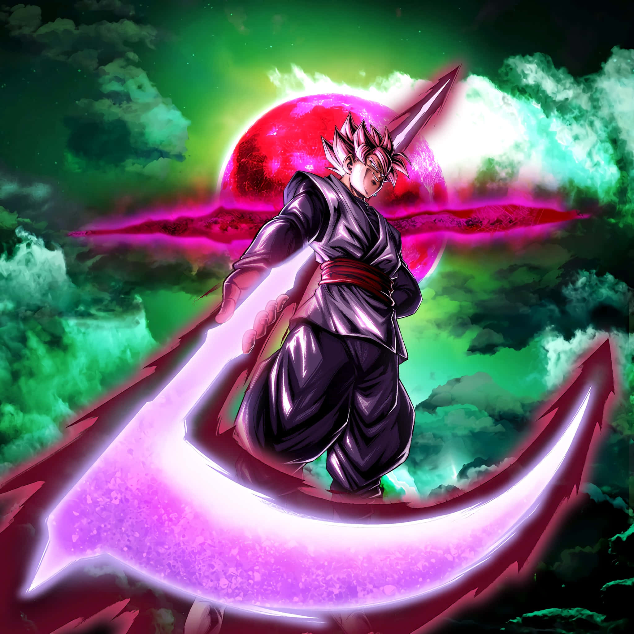 Intensiivinen Goku Black toiminnassa Taustakuvat