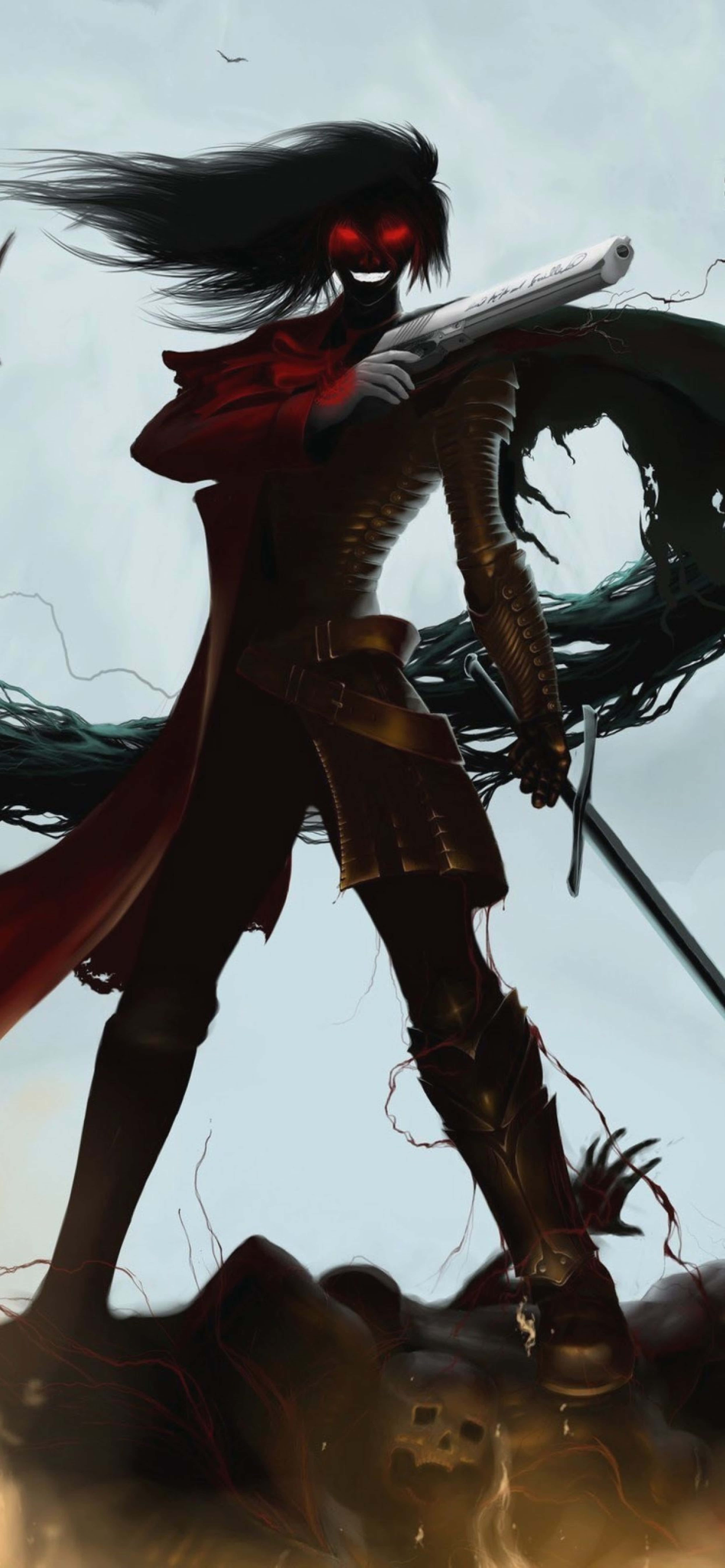 Intensiivinen kohtaaminen Hellsing Ultimatessa 4K Taustakuvat